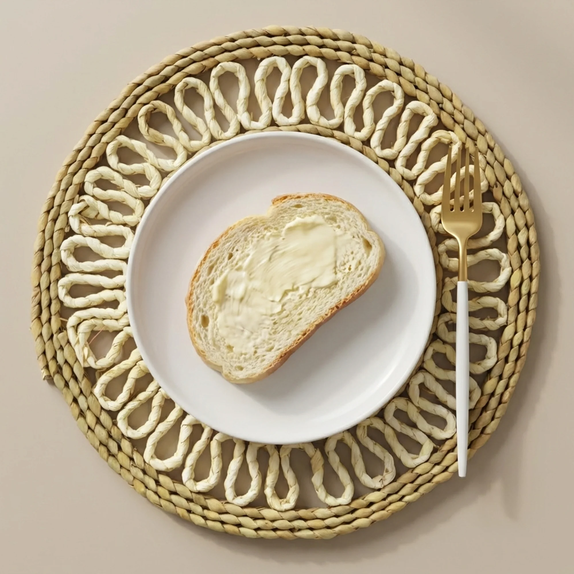 6 set de table ronds en paille 30cm - Image 9