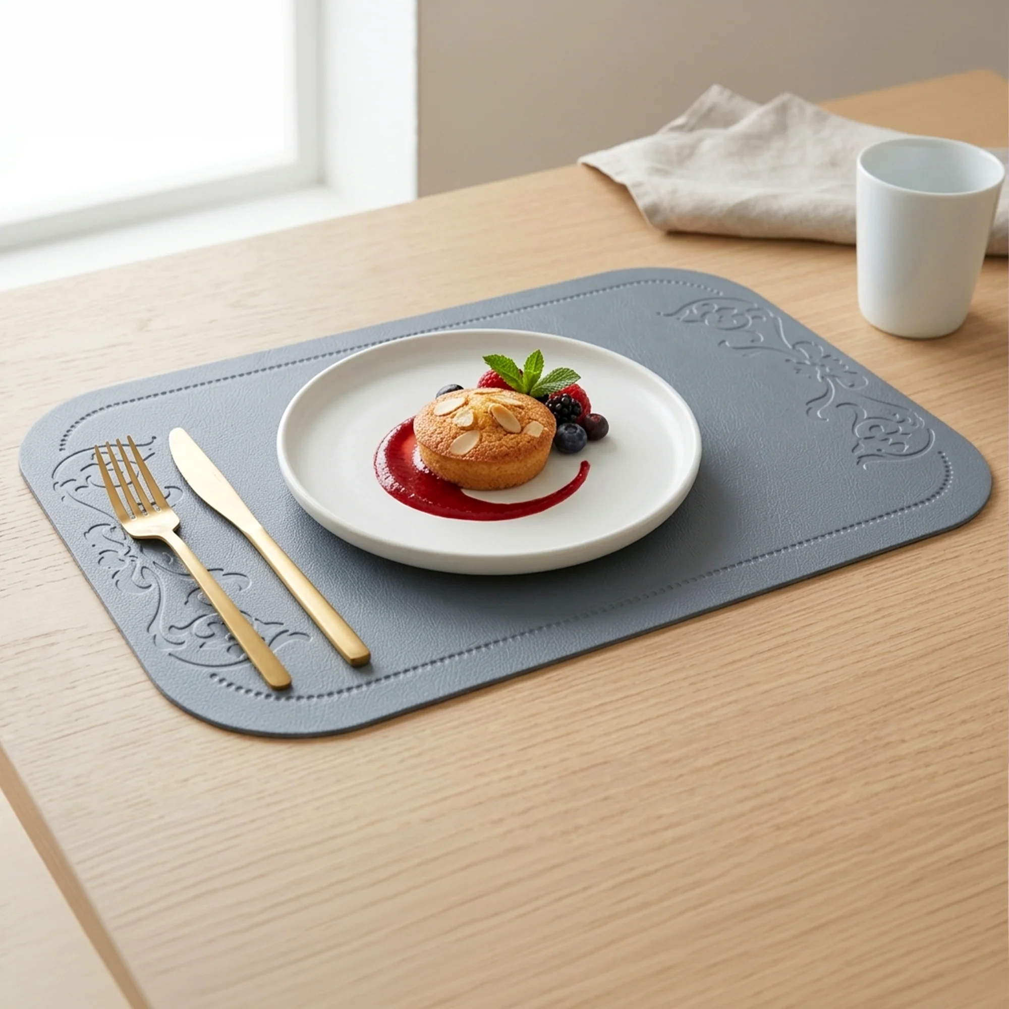 6 sets de table en simili cuir 44x30cm - Image 12