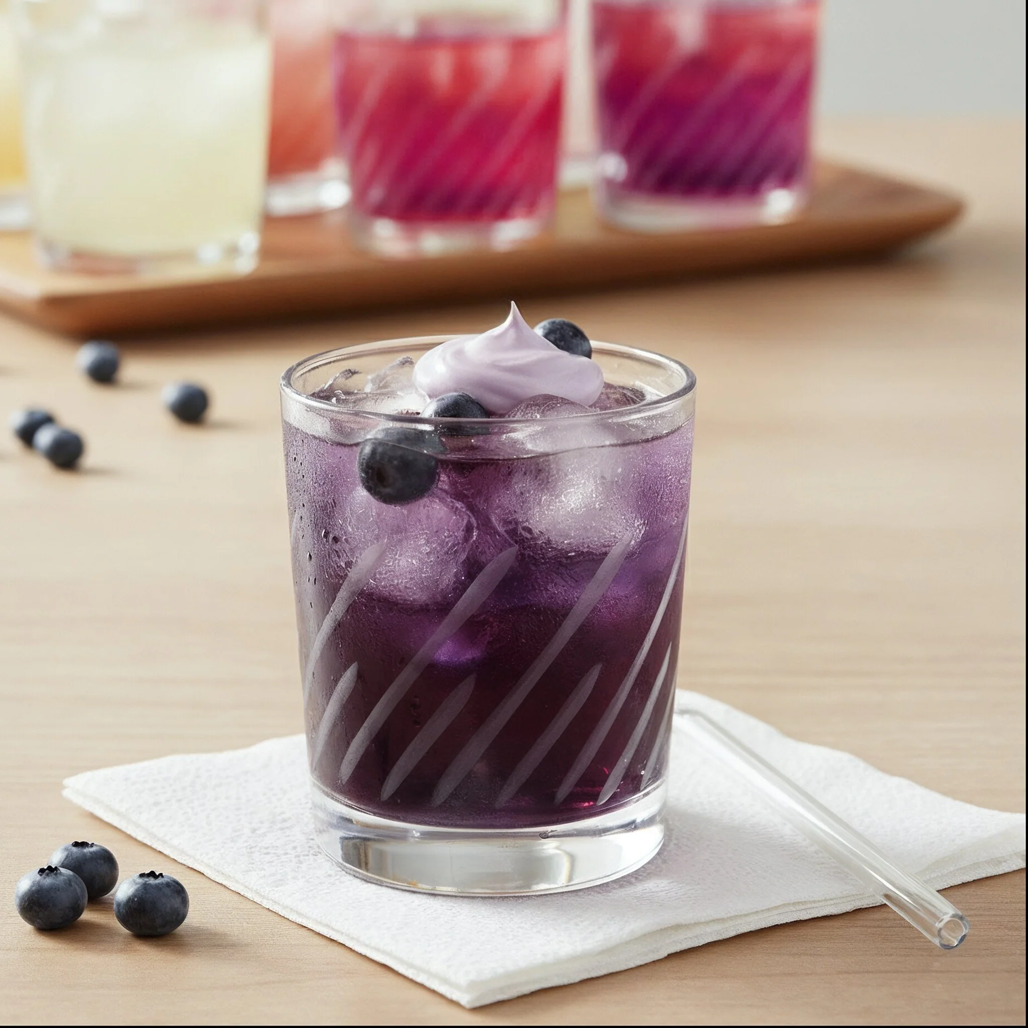 6 verres à eau et jus gravés rayés - Image 2