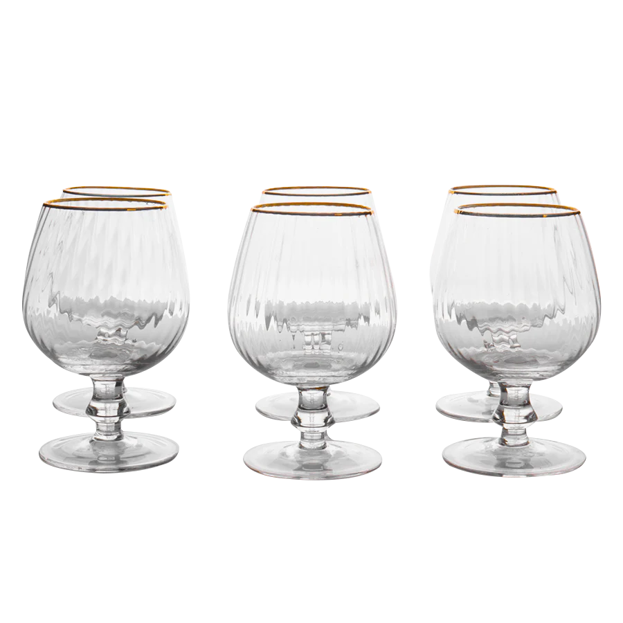 6 verres à jus avec pied 13x6,50cm - Image 3
