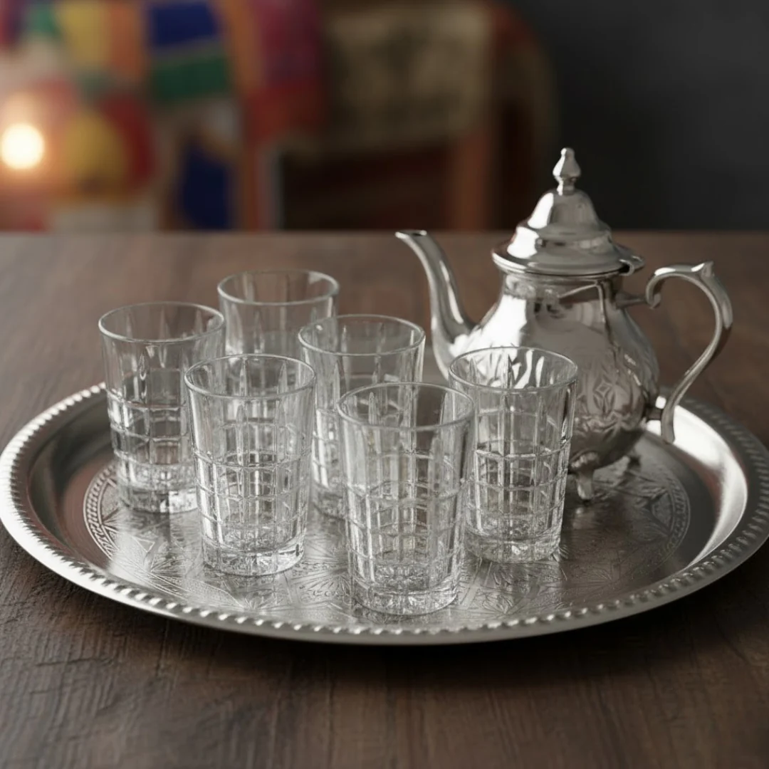 6 verres à thé 10x6cm - Image 2