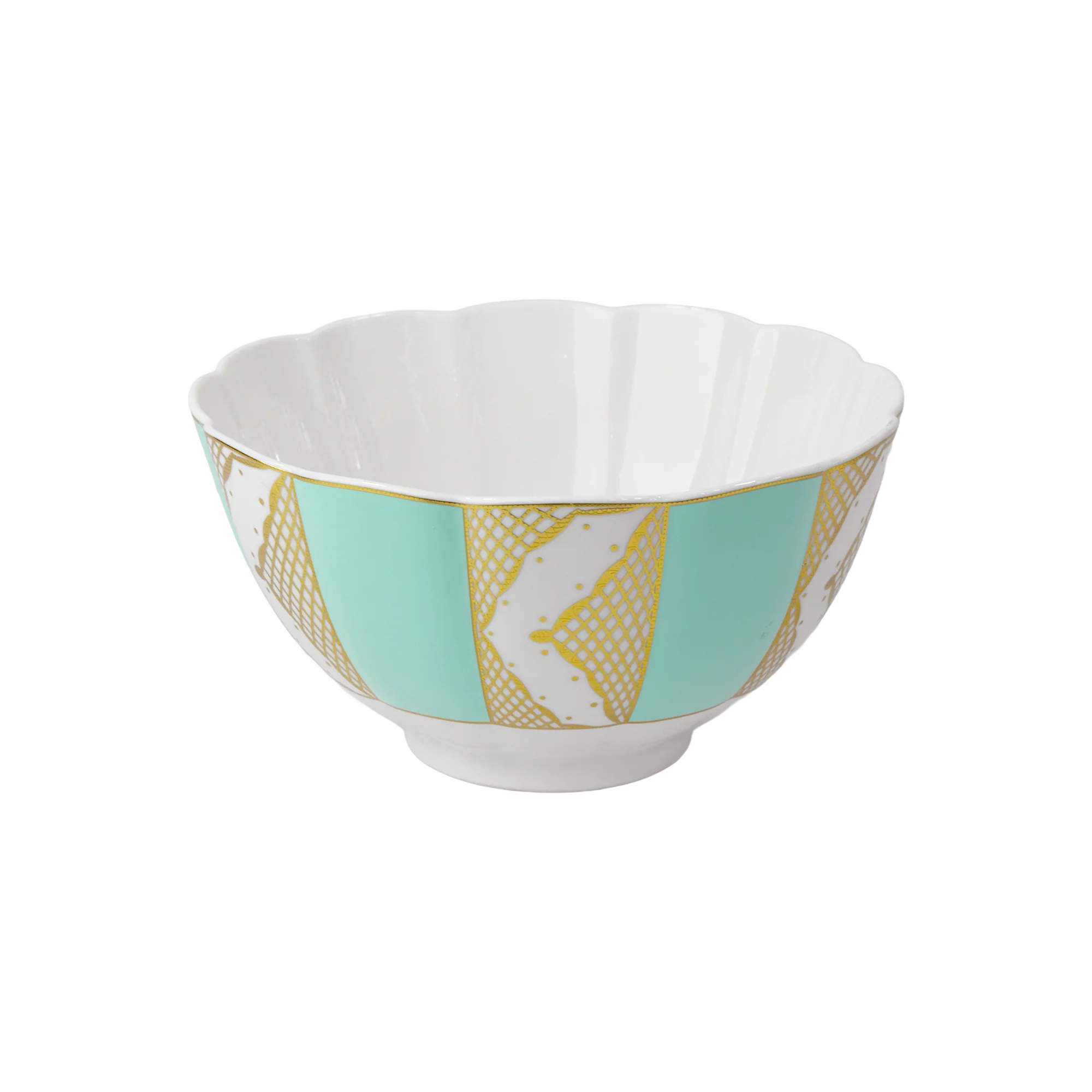 Bol 23cm en porcelaine avec motif doré - Image 3