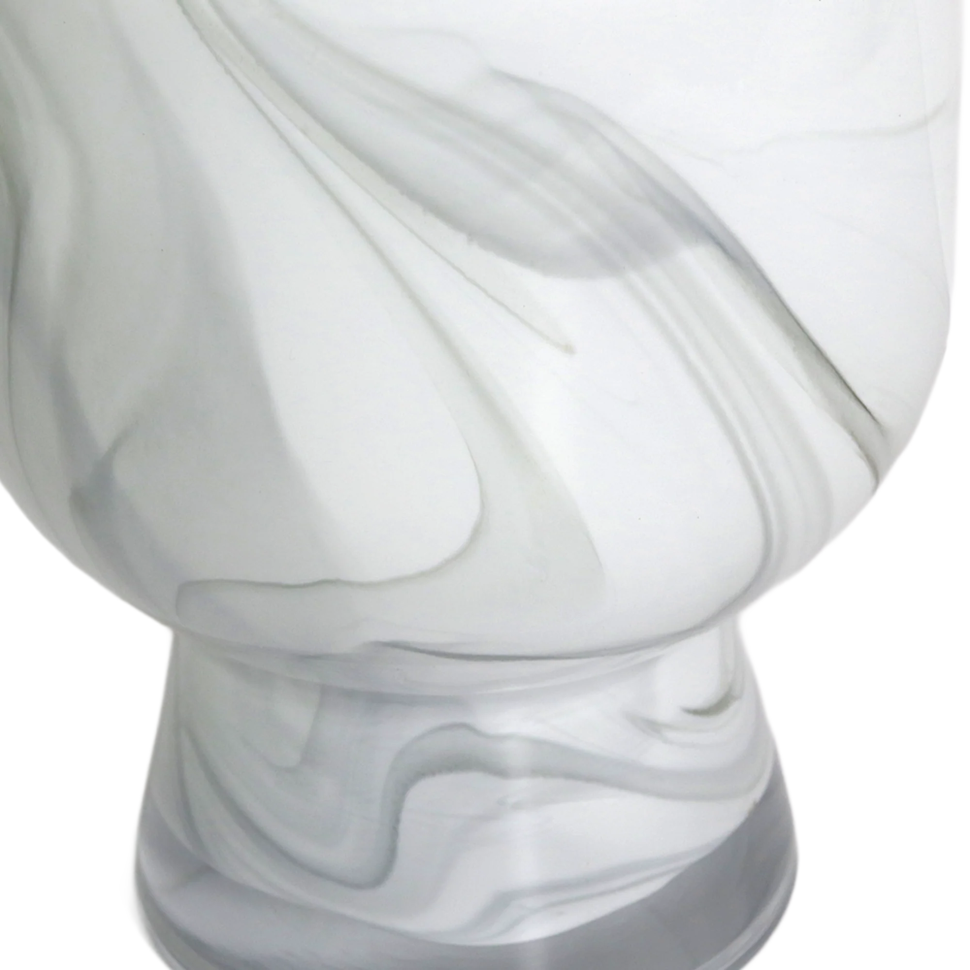 Coupe en verre marbré blanc 16x22cm - Image 2