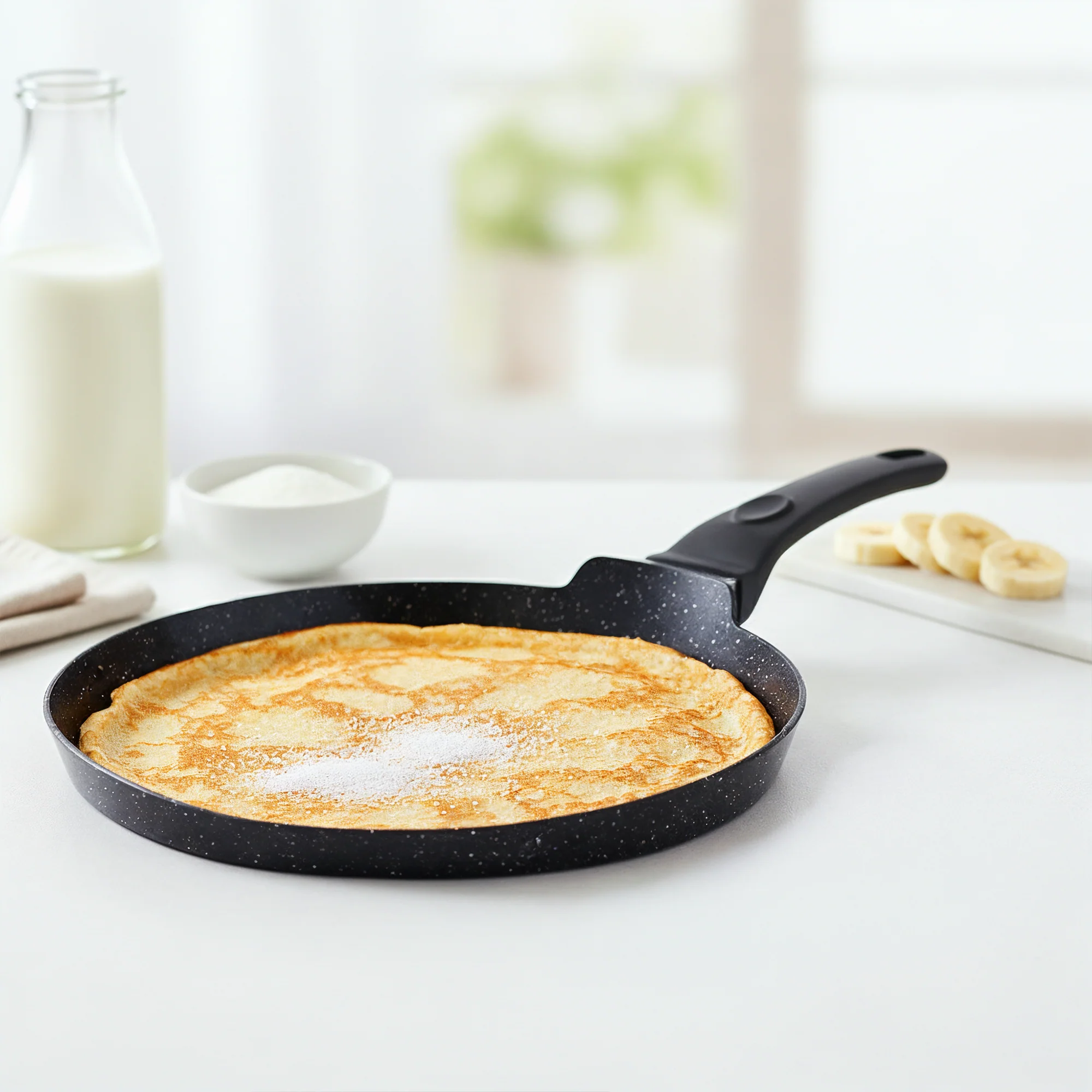 Crêpière noir en granite 28cm - Image 2