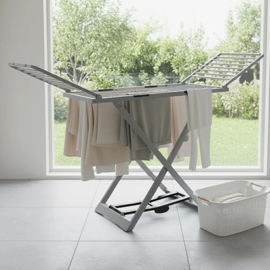 Etendoir en plastique + panier à linge 30L - Image 5