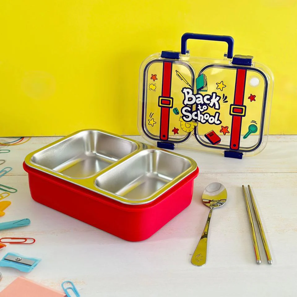 Lunch box en inox 2 compartiments 700ML - Image 4