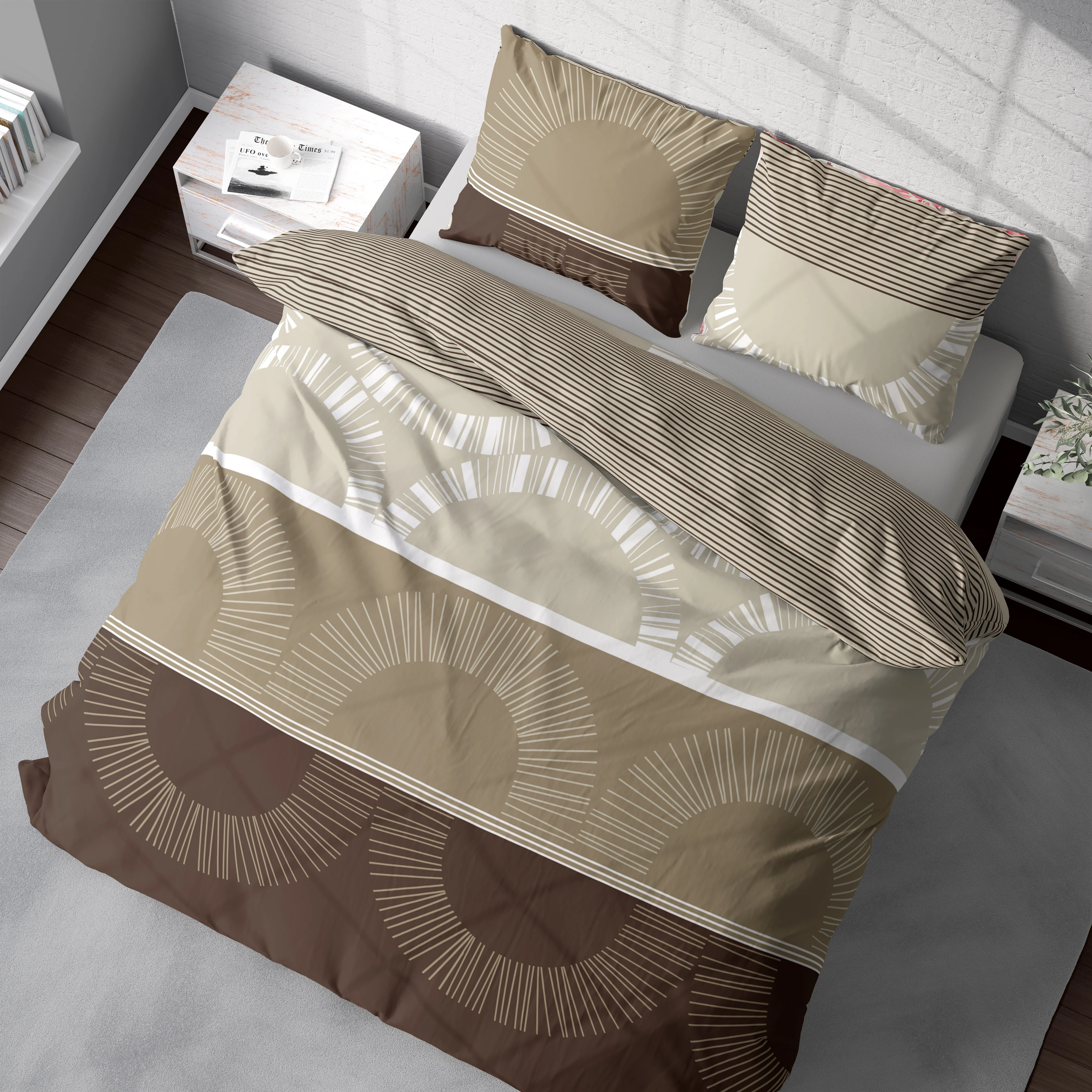 Parure de lit 2 places 200x215cm / 2x50x70cm modèle 2 - Image 3