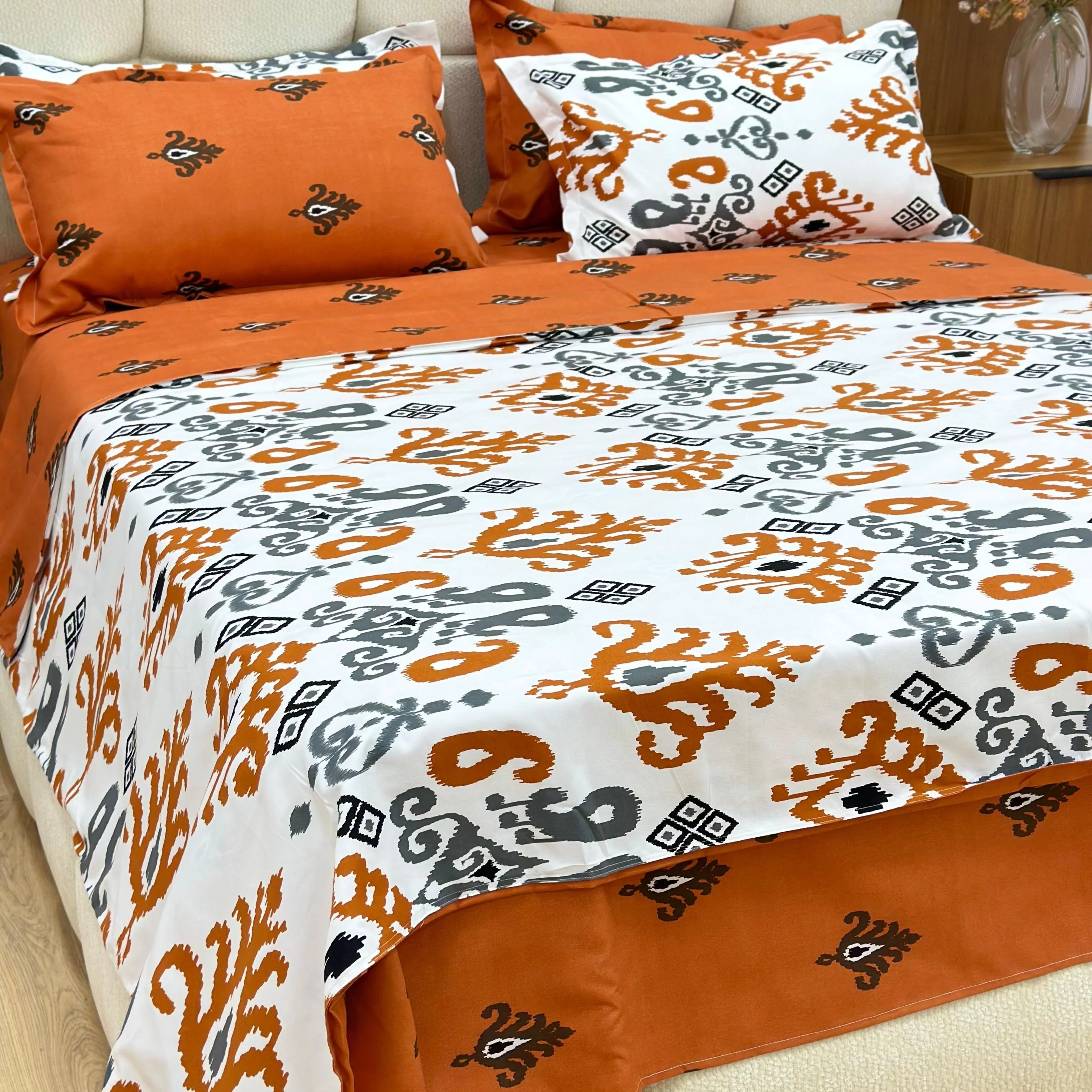 Parure de lit 6pcs 250x250cm / 200x230cm / 50x70cm x4 - Image 5