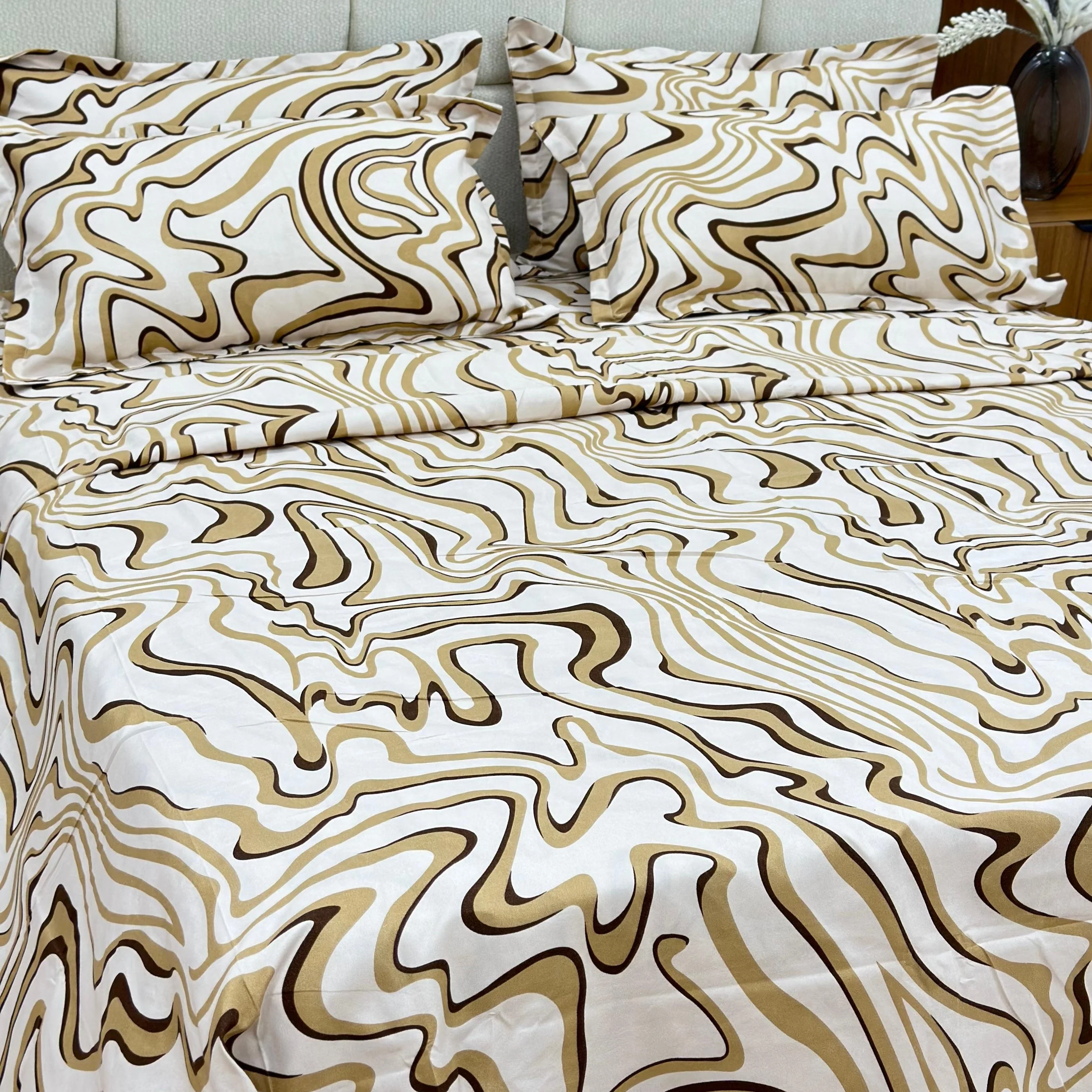 Parure de lit 6pcs 230x230cm x2 / 50x70cm x4 - Image 4