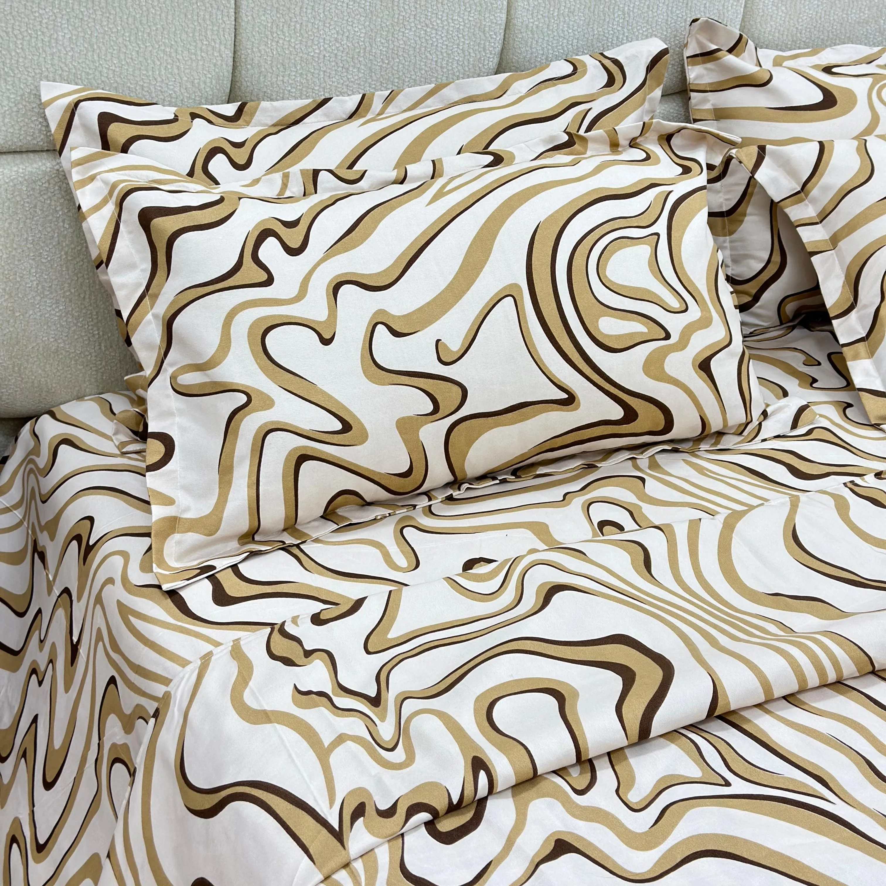 Parure de lit 6pcs 230x230cm x2 / 50x70cm x4 - Image 5