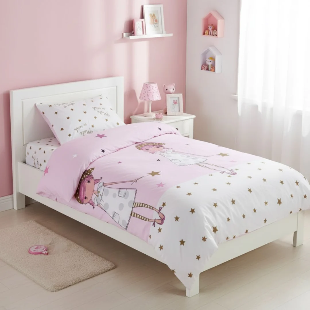 Parure de Lit Fille 1 Place 150x215cm / 50x70cm - Image 2