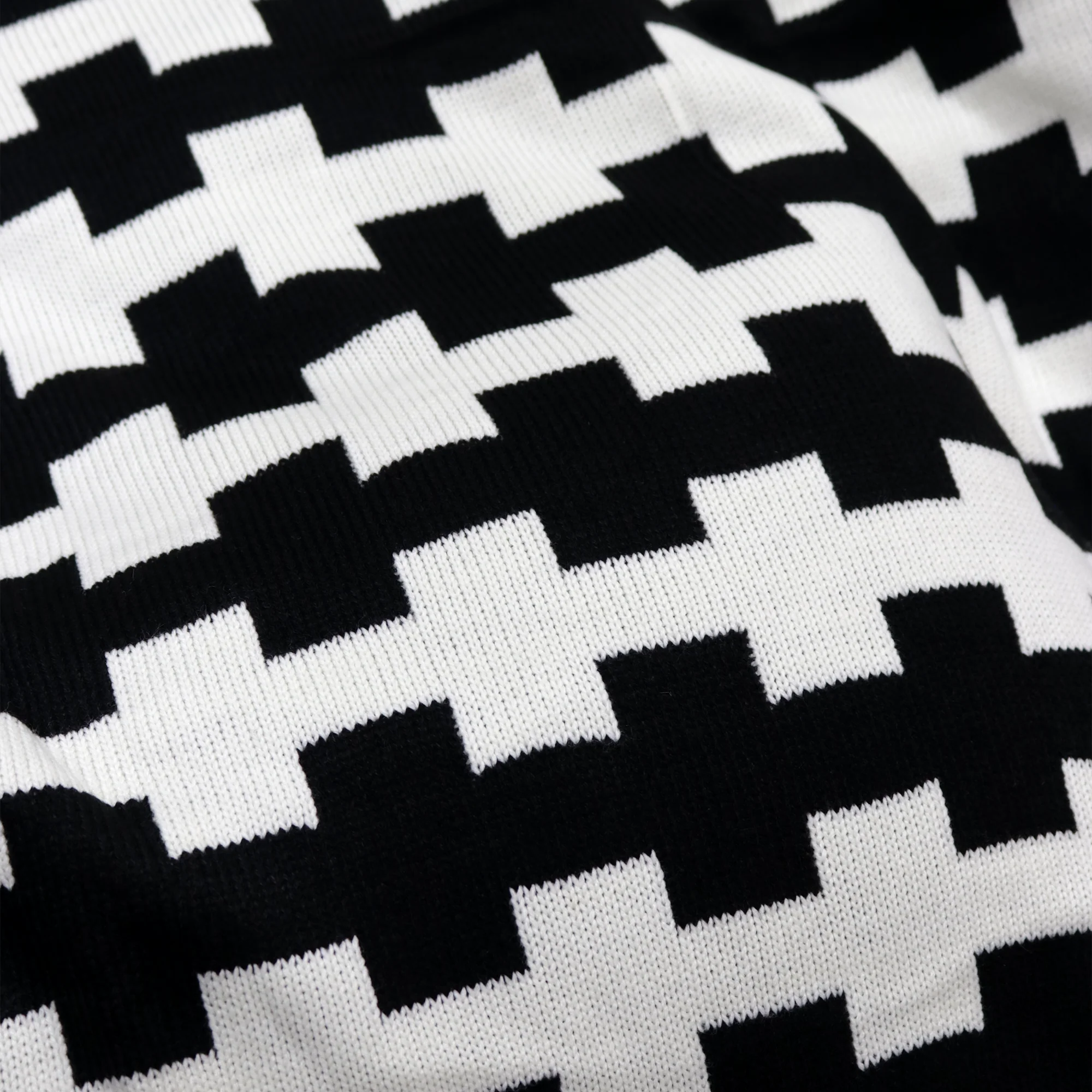 Plaid noir et blanc 130x180cm - Image 3