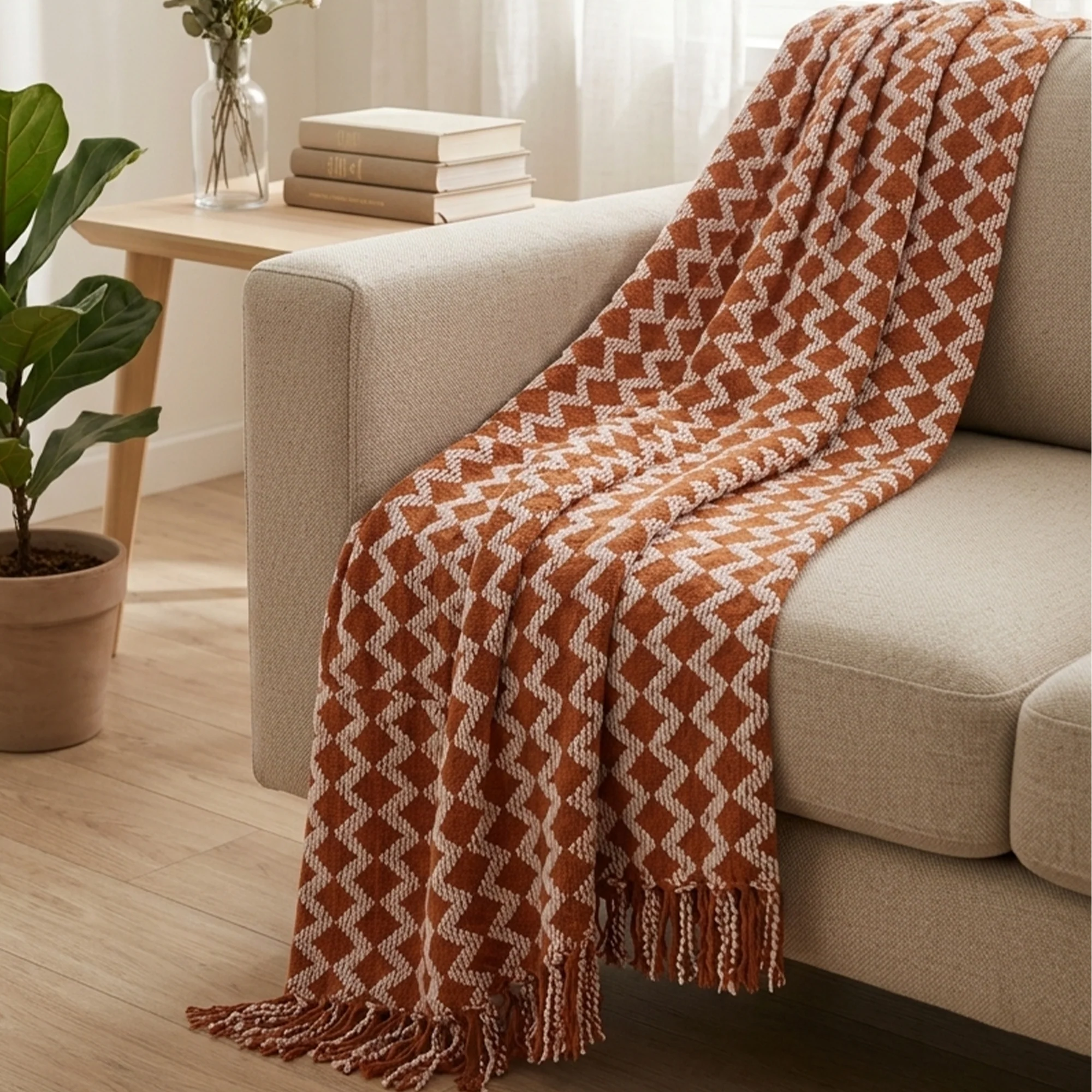 Plaid zigzag 130x170cm - Image 4