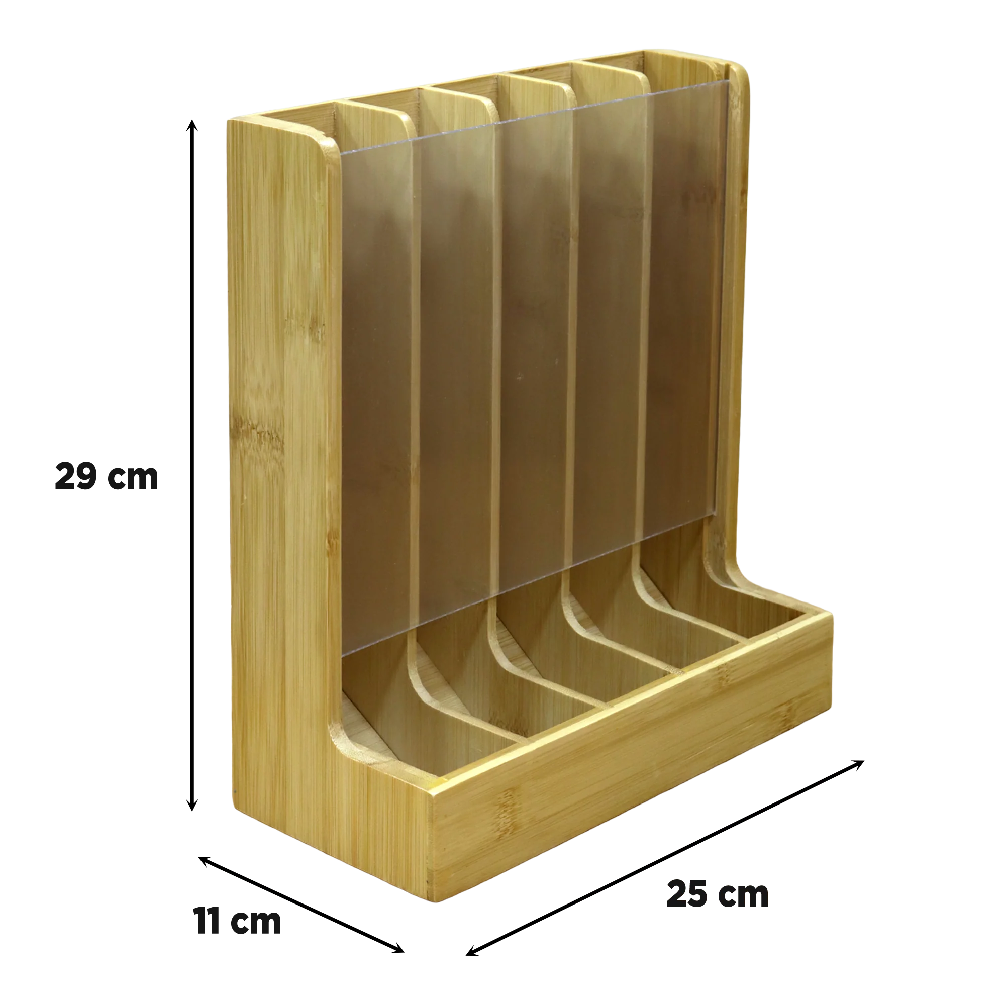 Porte capsules en bois 25x29cm - Image 2