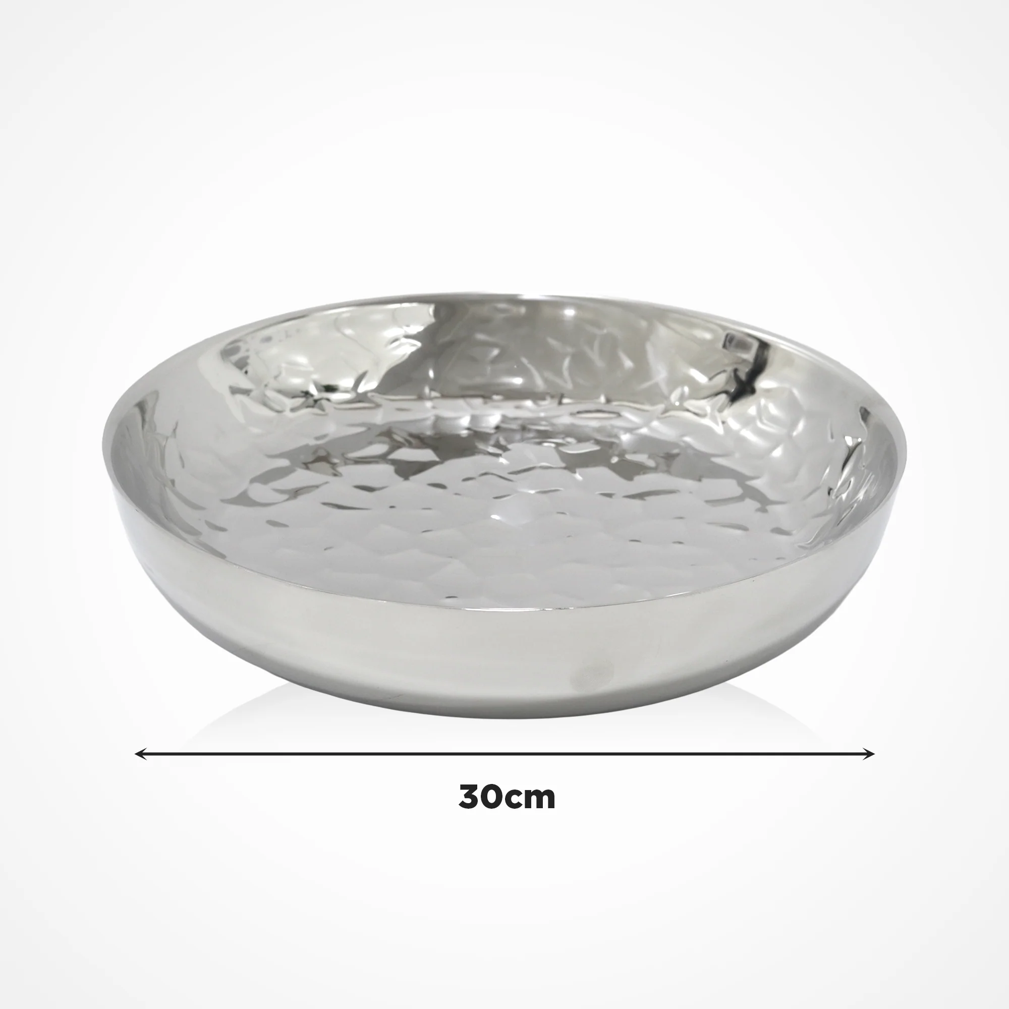 Présentoir double wall rond en inox 30cm - Image 2