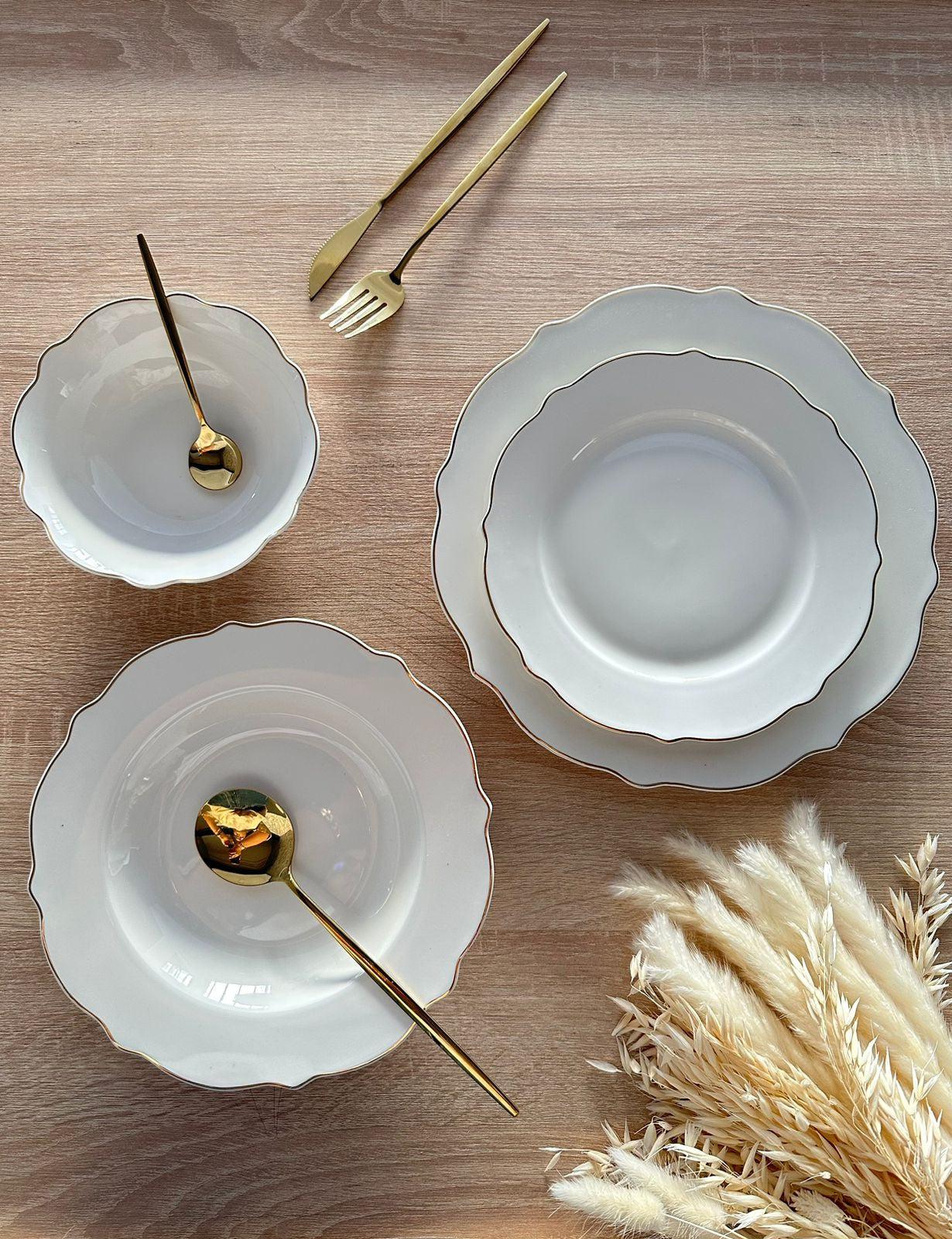 Service de table 24pcs bordure dorée - Image 3