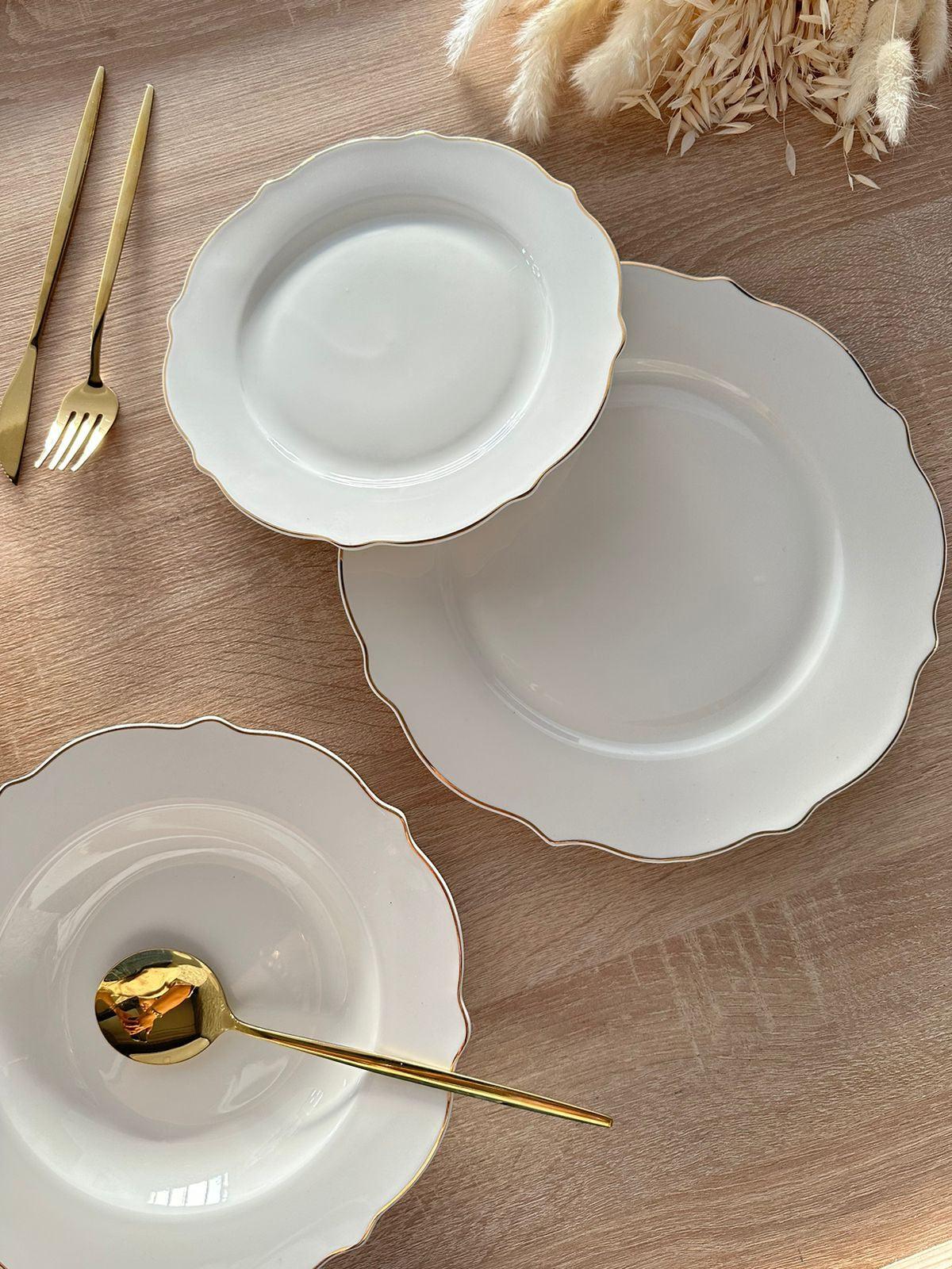Service de table 24pcs bordure dorée - Image 4