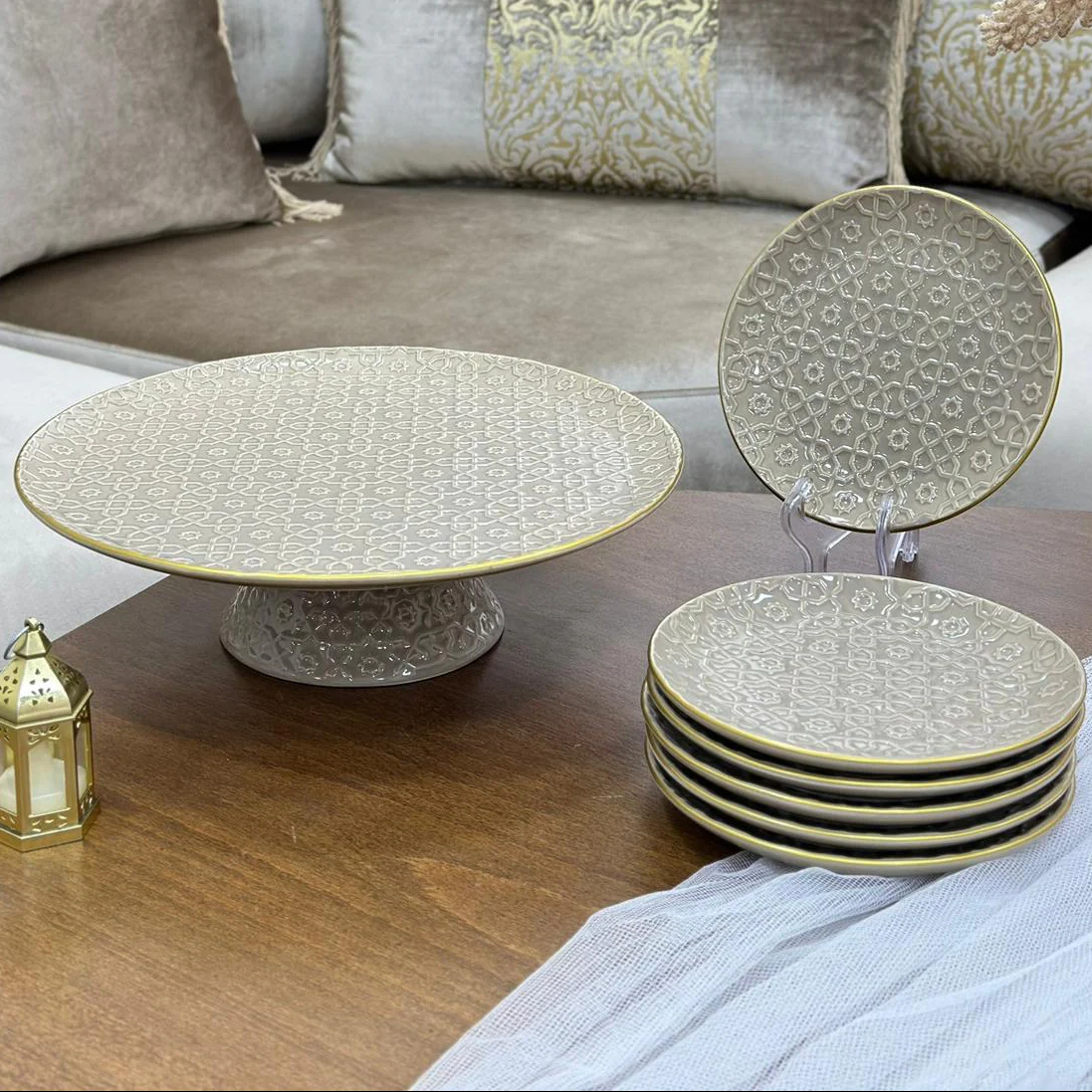 Service de table marron 31pcs - Image 8