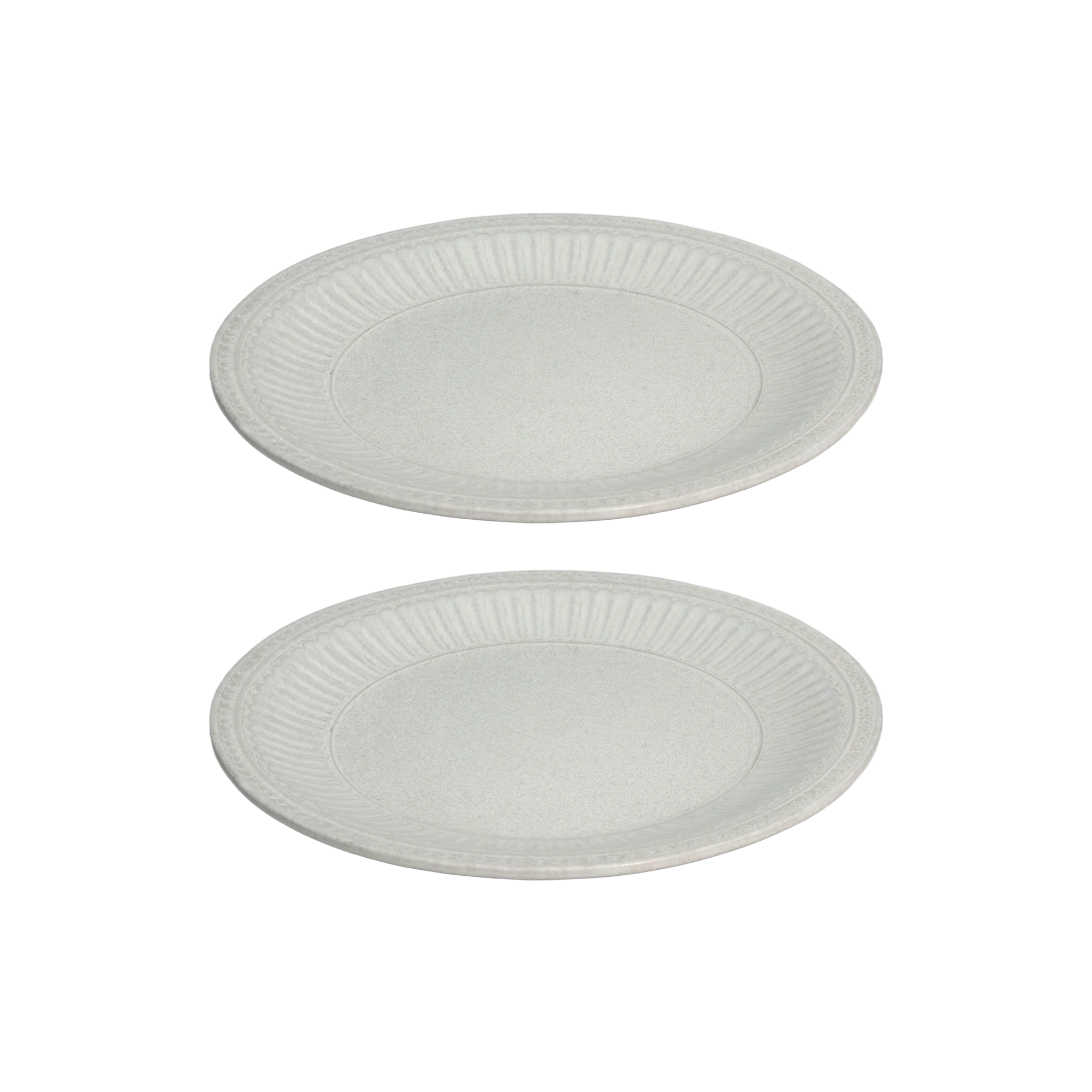 Set 2 assiettes 27cm + 2 assiettes creuses 22cm + 1 saucière 10cm en céramique - Image 3