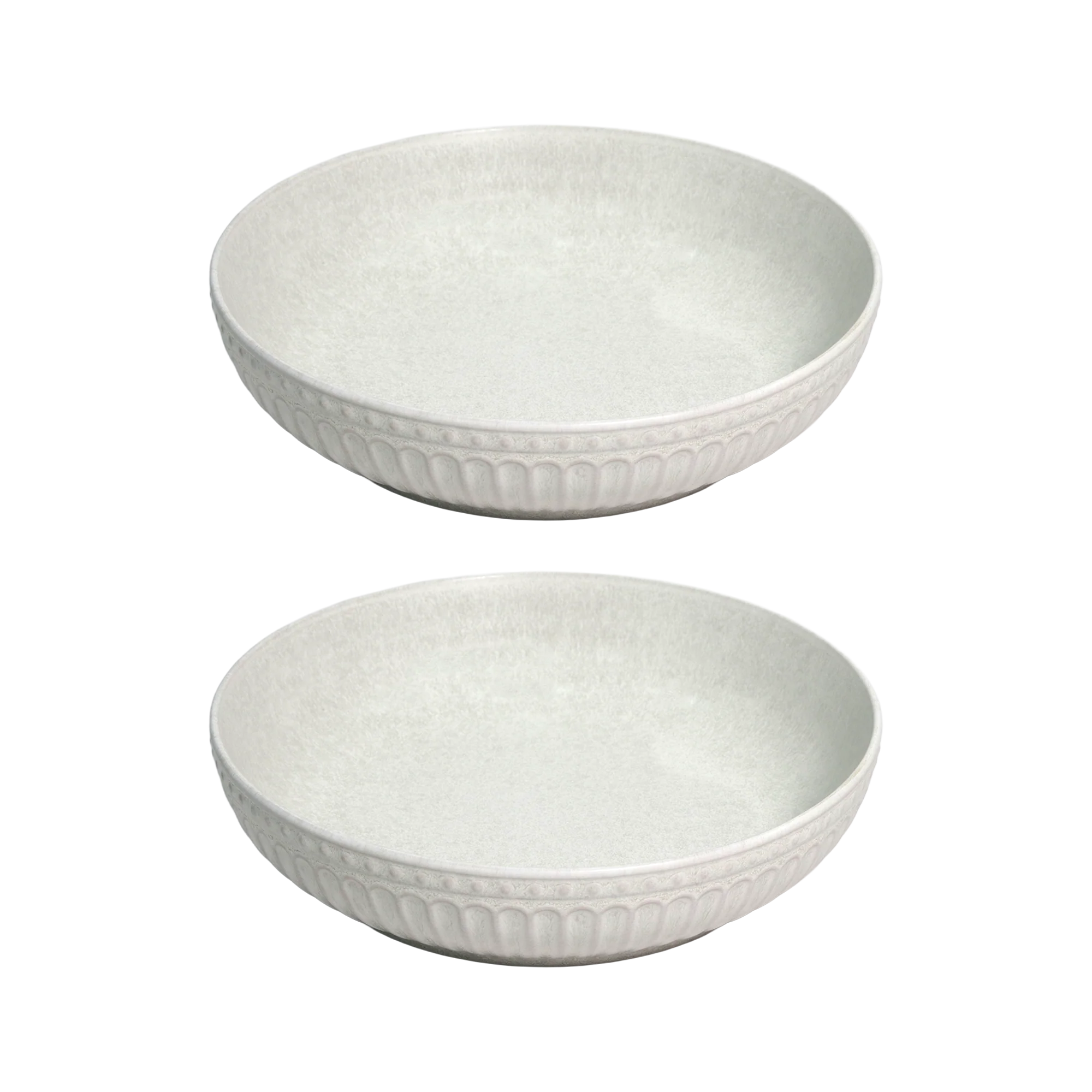 Set 2 assiettes 27cm + 2 assiettes creuses 22cm + 1 saucière 10cm en céramique - Image 4