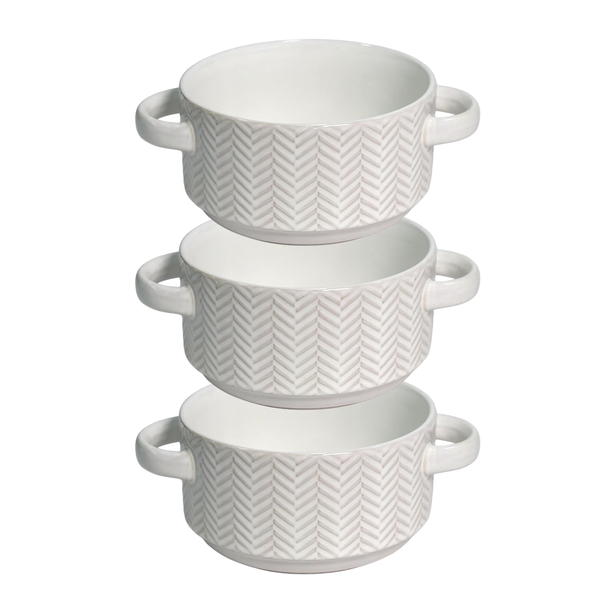 Set 2 assiettes creuses 22cm + 3 bols 15cm en céramique - Image 6