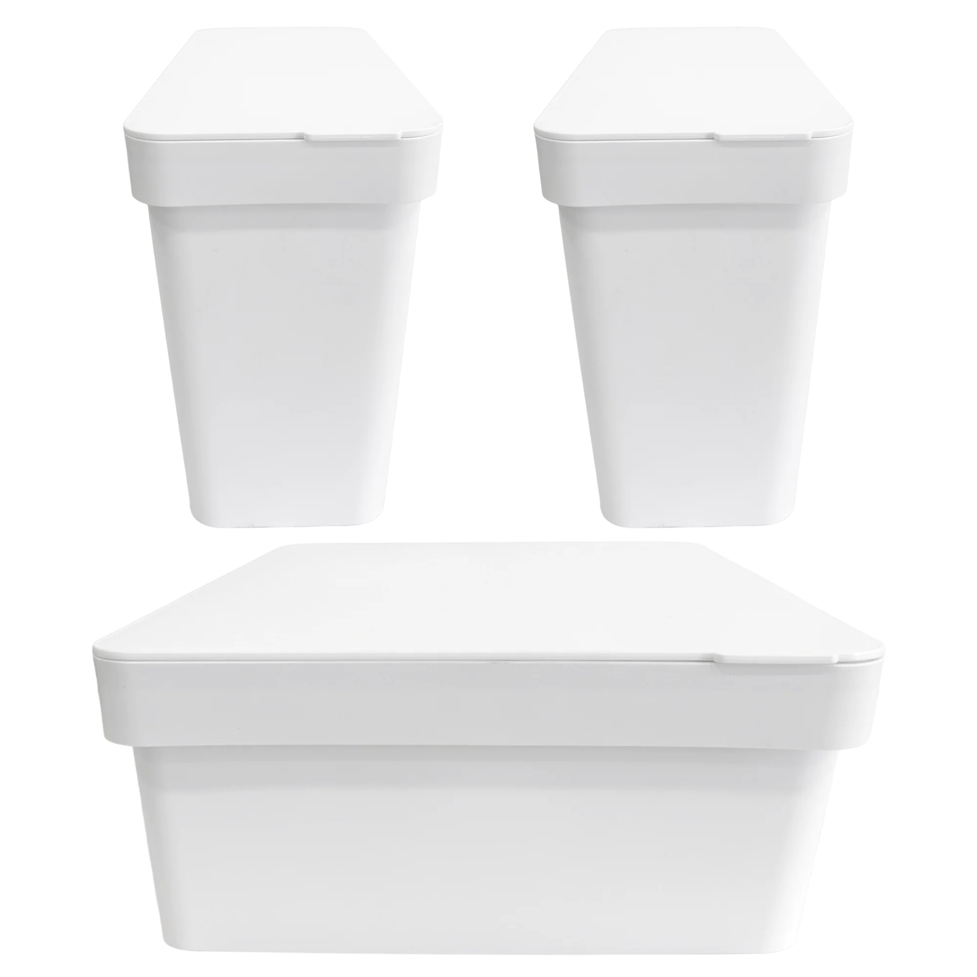 Set 2 boîtes rangement 14cm + 1 boîte de 28cm - Image 4