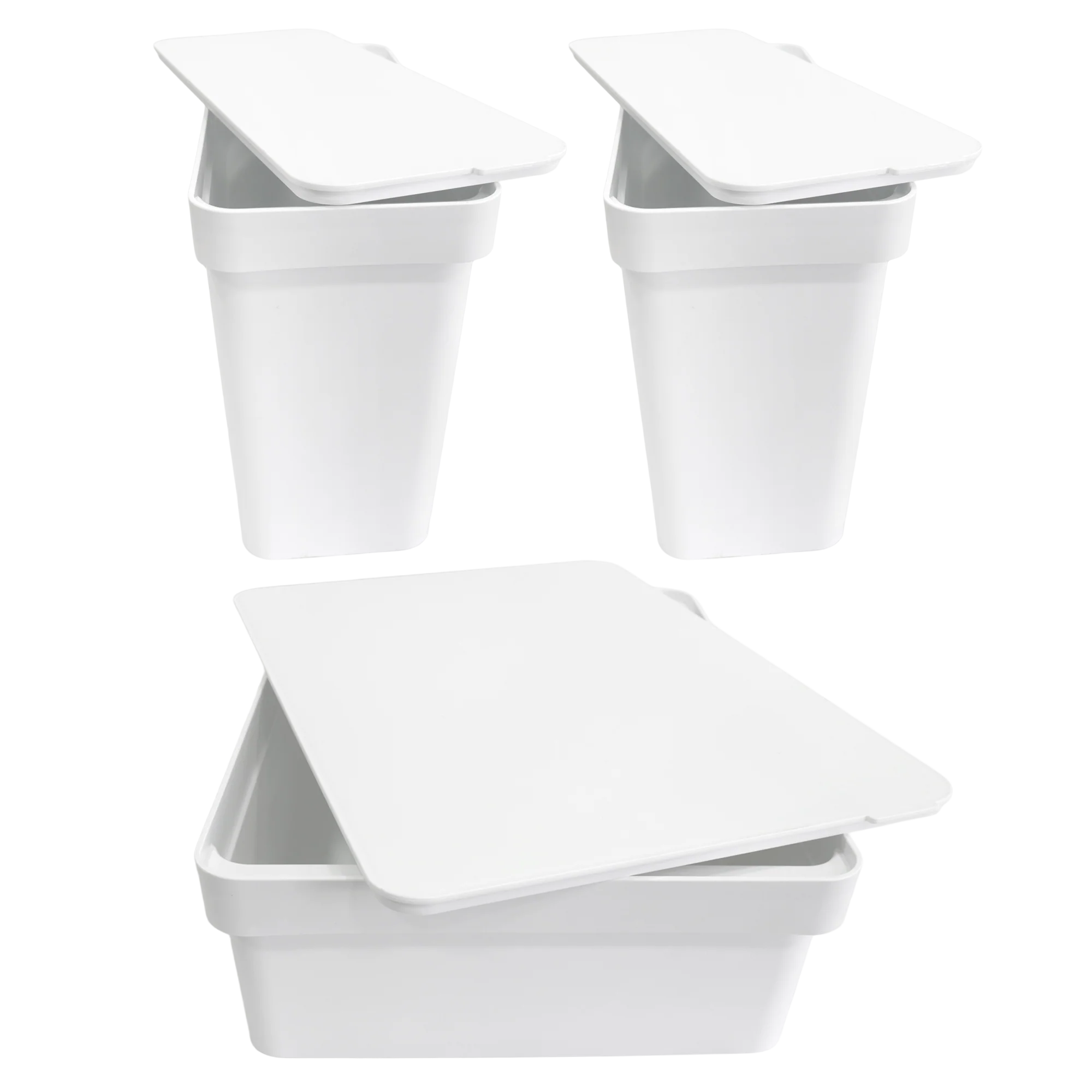 Set 2 boîtes rangement 14cm + 1 boîte de 28cm - Image 5