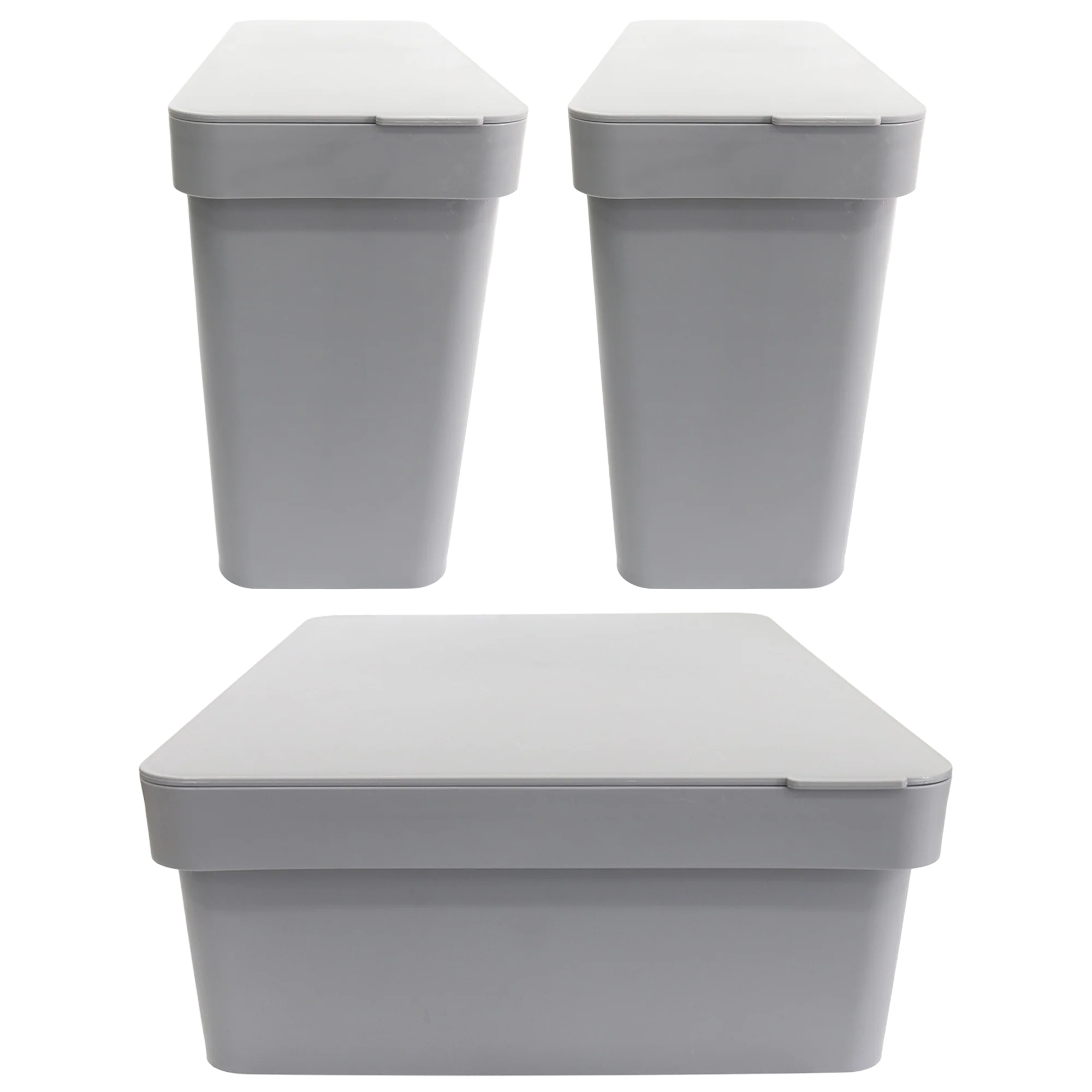 Set 2 boîtes rangement 14cm + 1 boîte de 28cm - Image 6