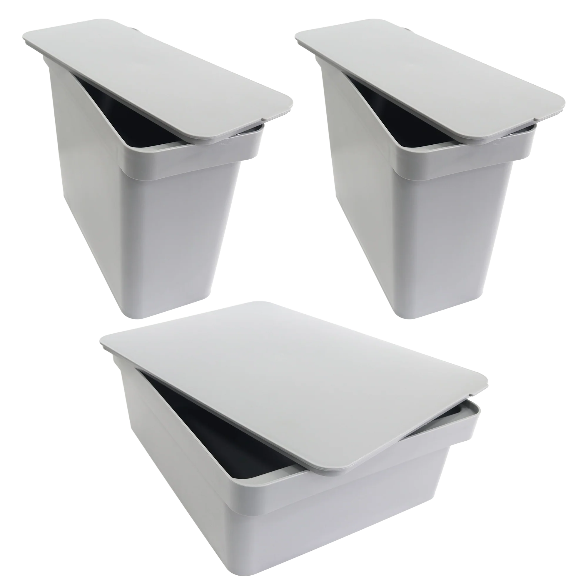 Set 2 boîtes rangement 14cm + 1 boîte de 28cm - Image 7