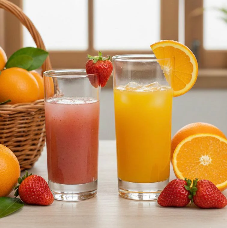 Set 2 carafes en verre 1,7L + 12 verres à eau/jus 280ML/330ML - Image 2