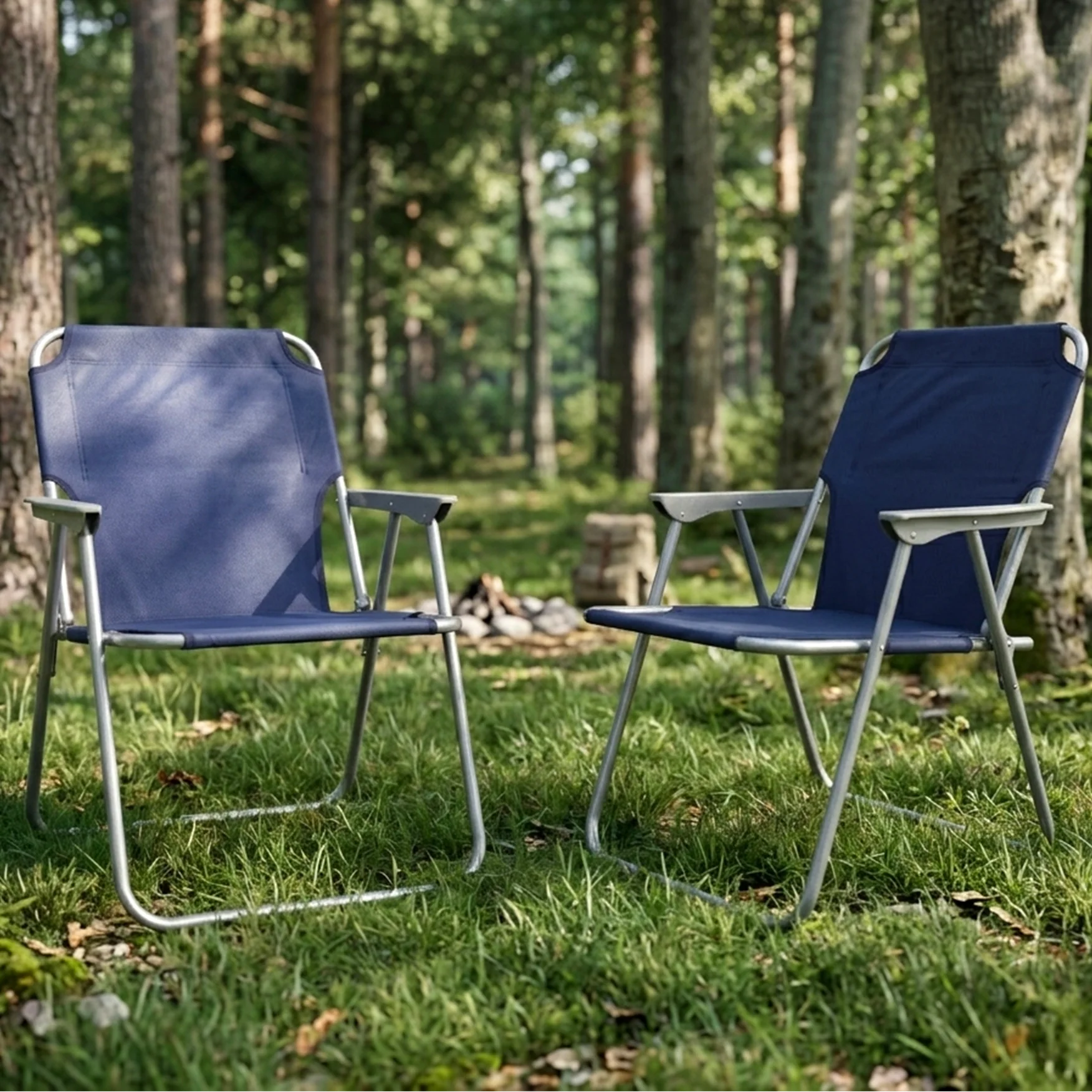 Set 2 chaises pliable 46x44x72cm - Image 3