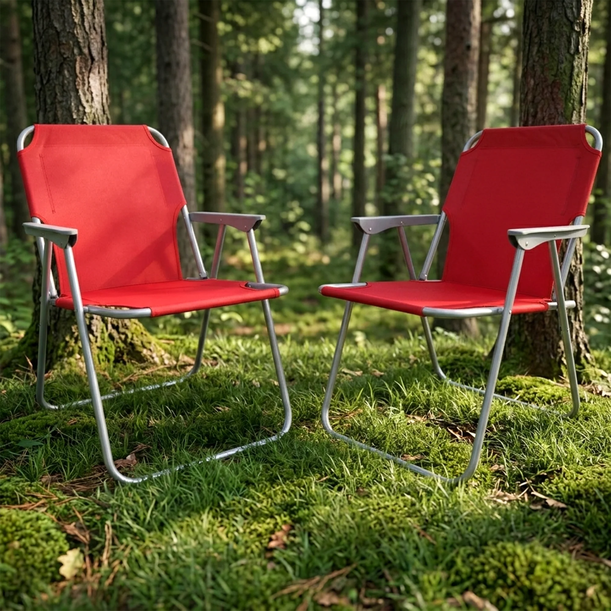 Set 2 chaises pliable 46x44x72cm - Image 4