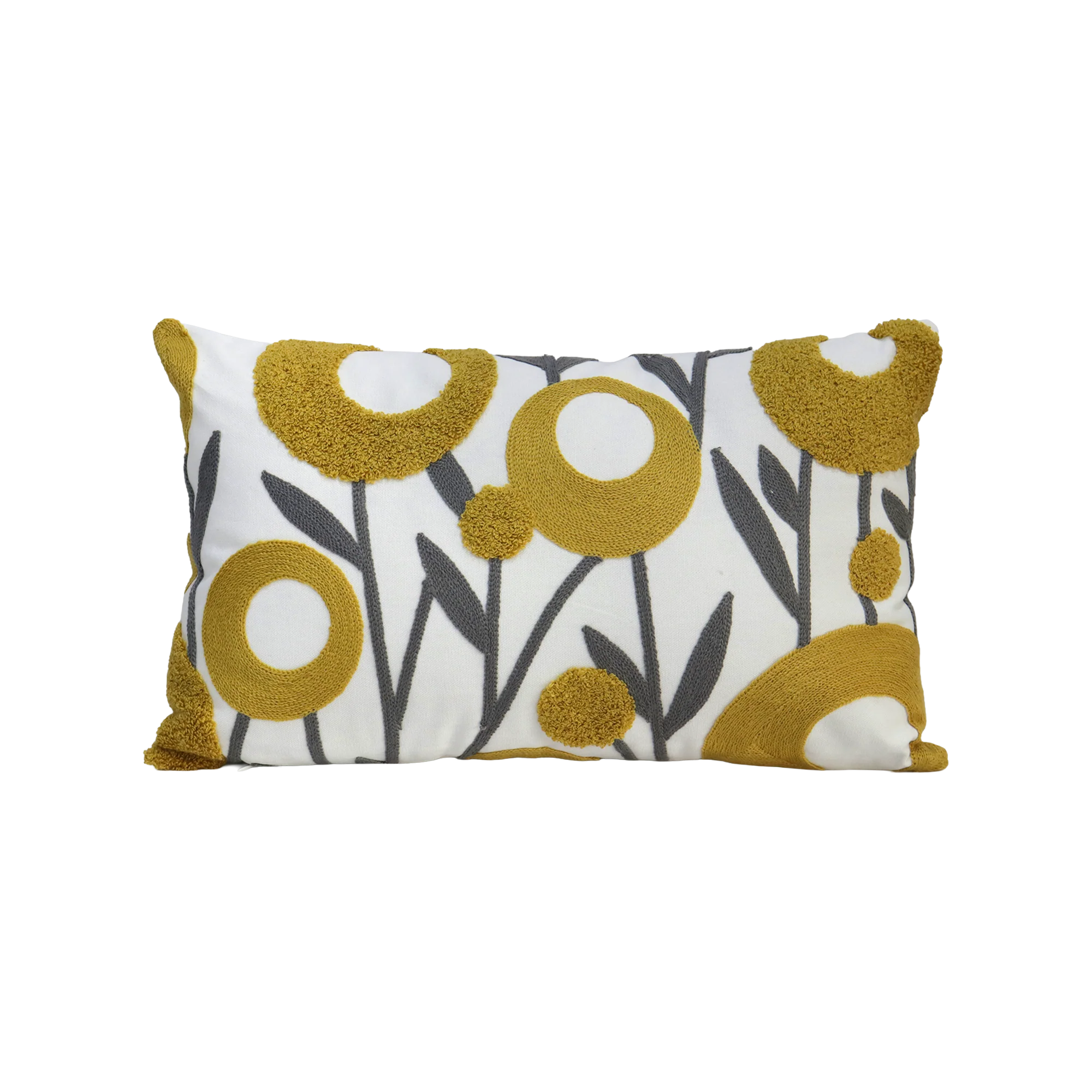 Set 2 coussins 45x45cm + 30x50cm fleur - Image 2