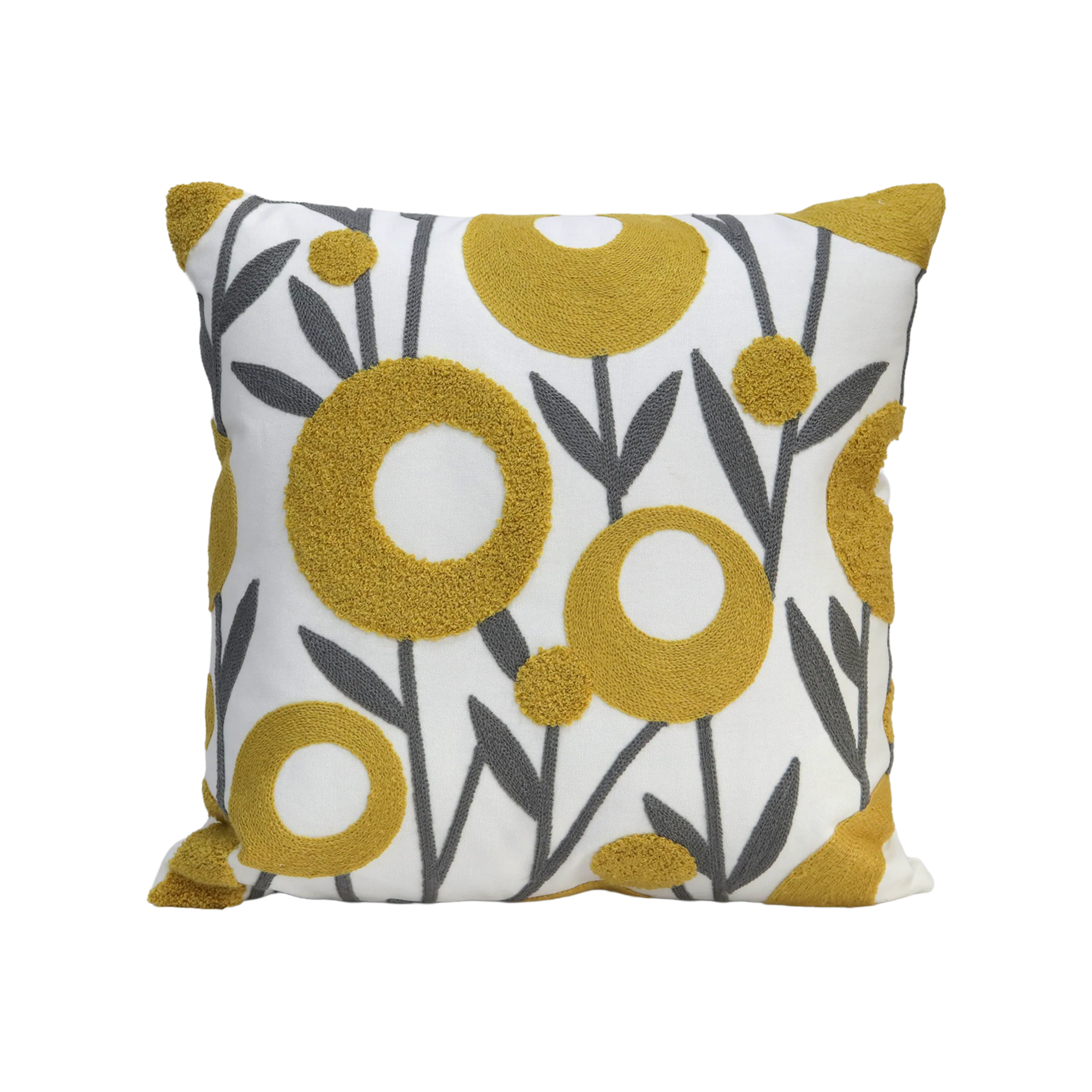 Set 2 coussins 45x45cm + 30x50cm fleur - Image 3