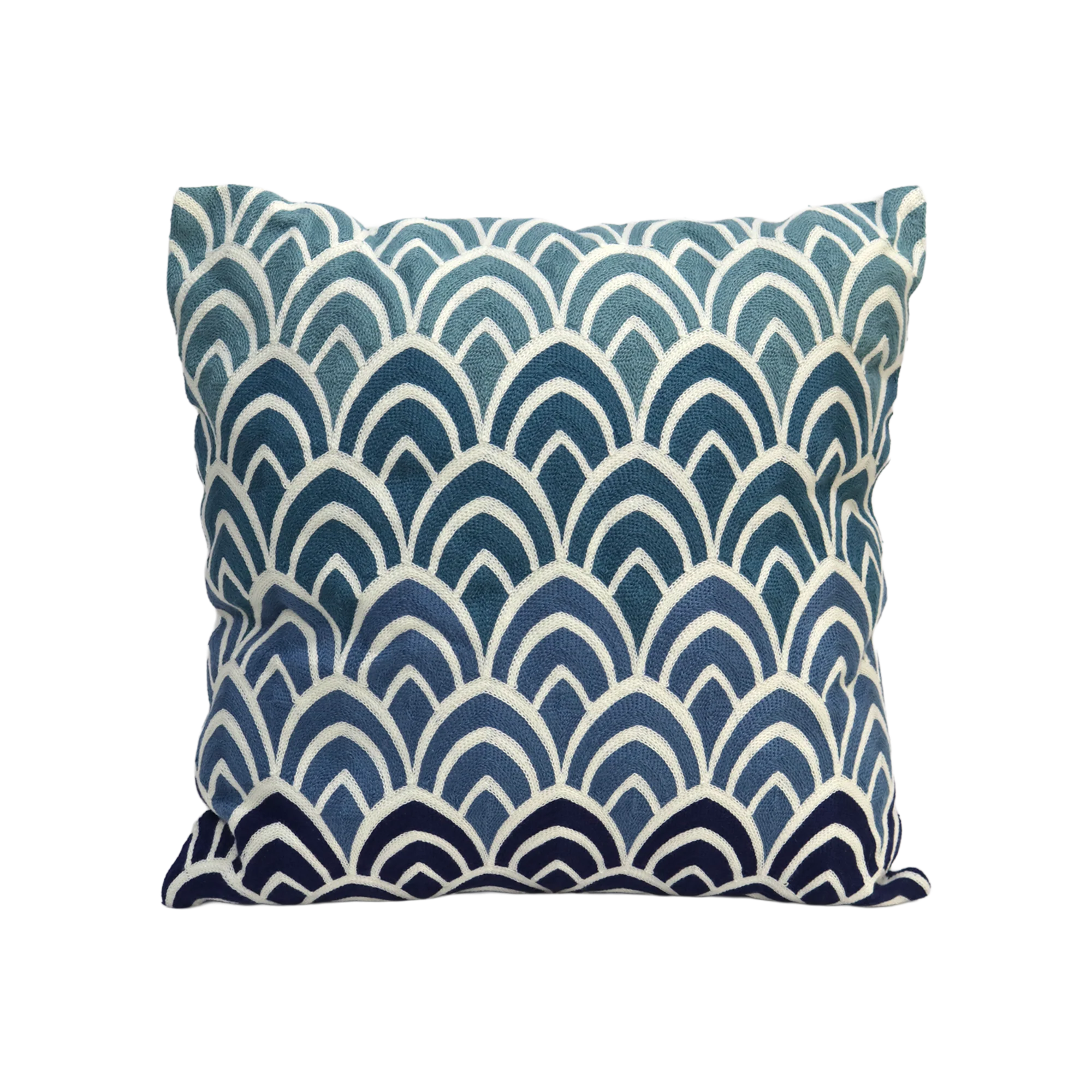 Set 2 coussins 45x45cm bleu - Image 2
