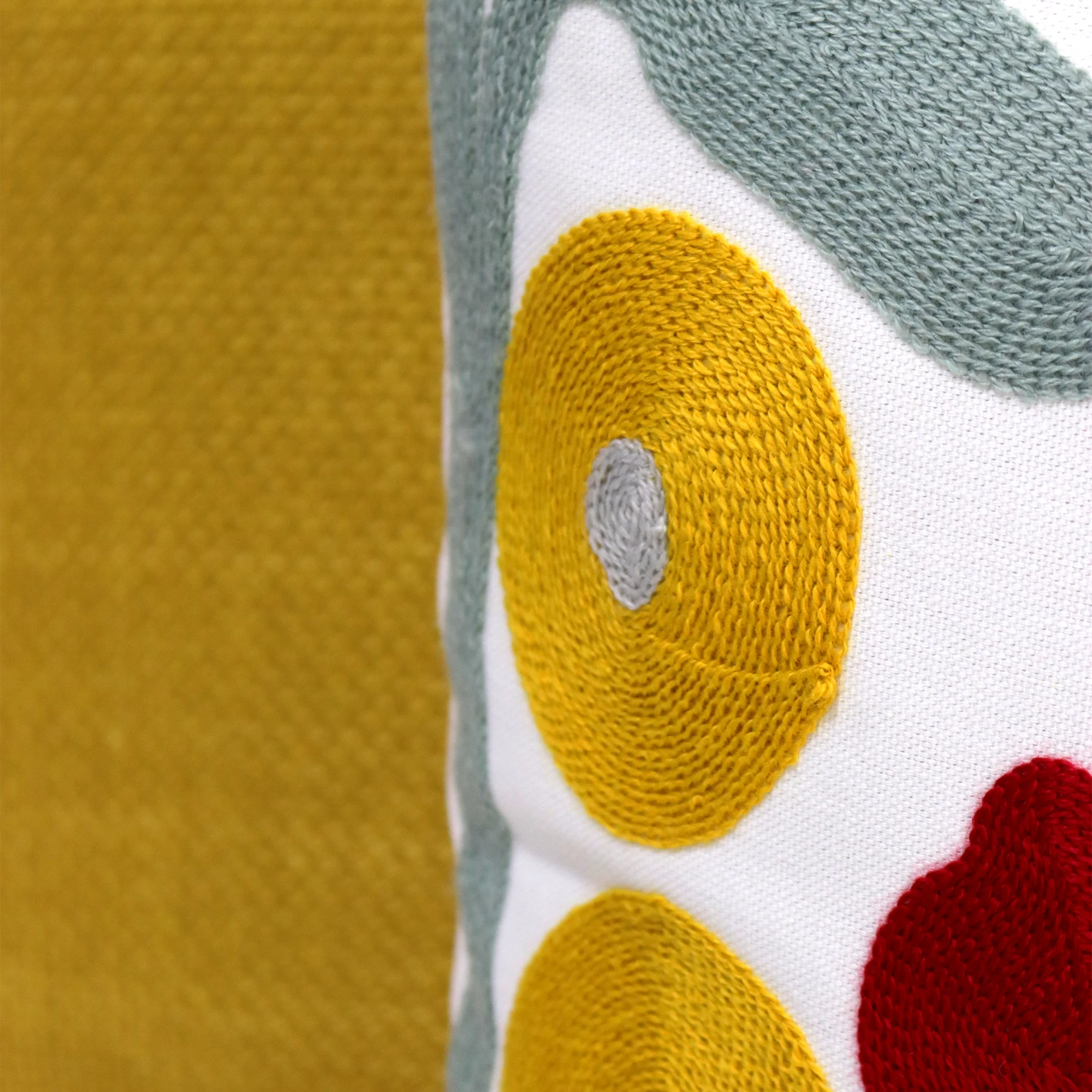 Set 2 coussins 45x45cm jaune - Image 4
