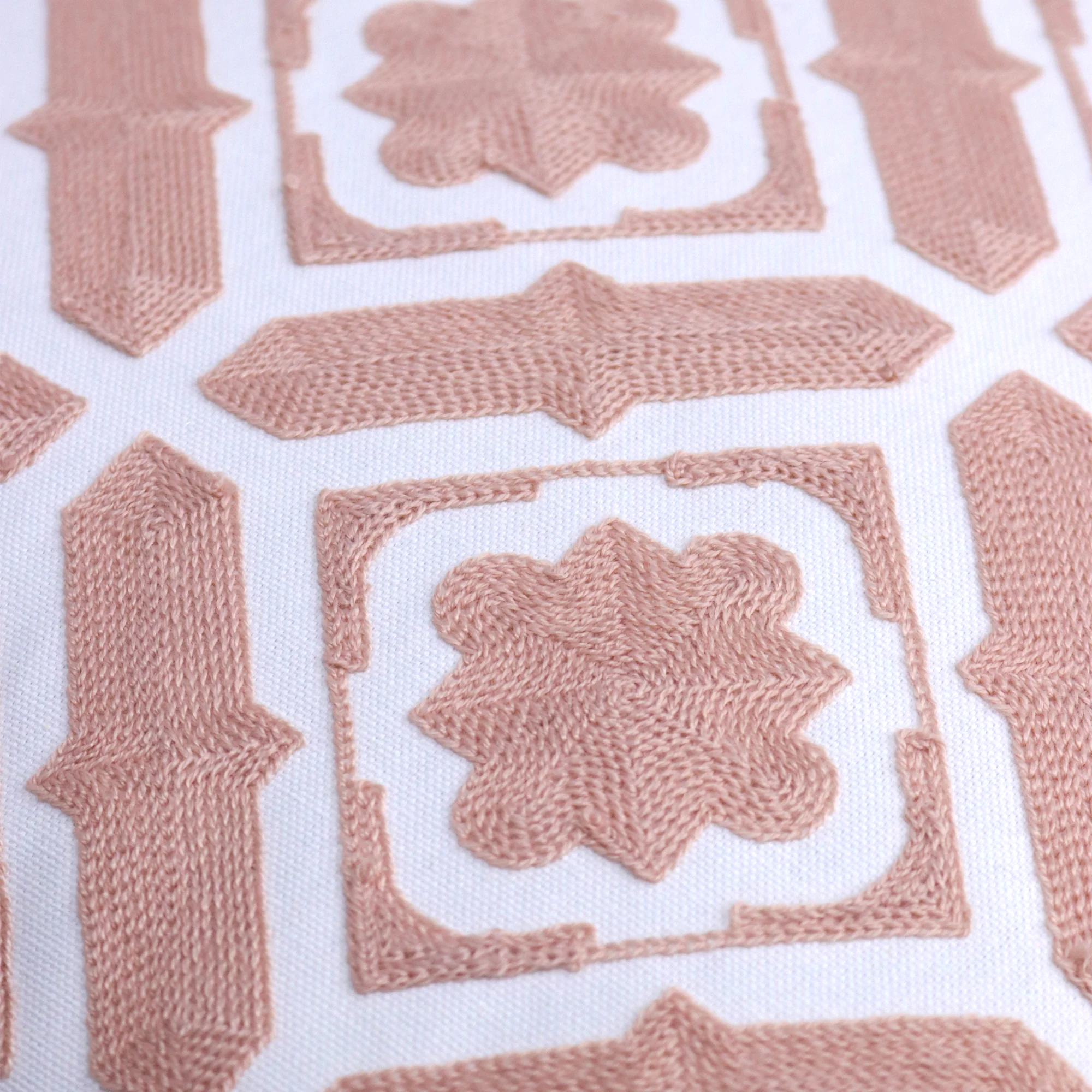 Set 2 coussins rose 45x45cm - Image 3