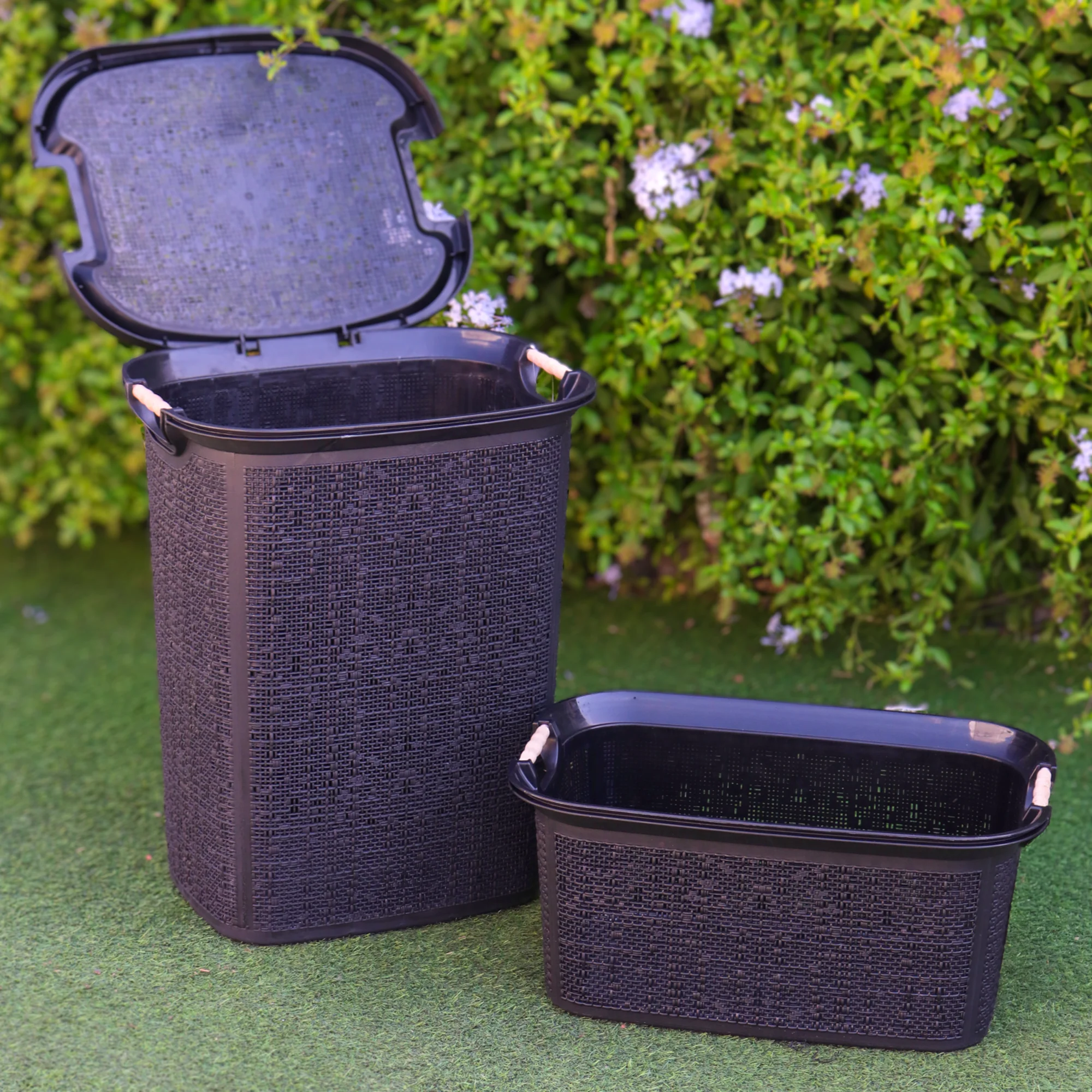 Set 2 paniers à linge 30L + 60L - Image 6