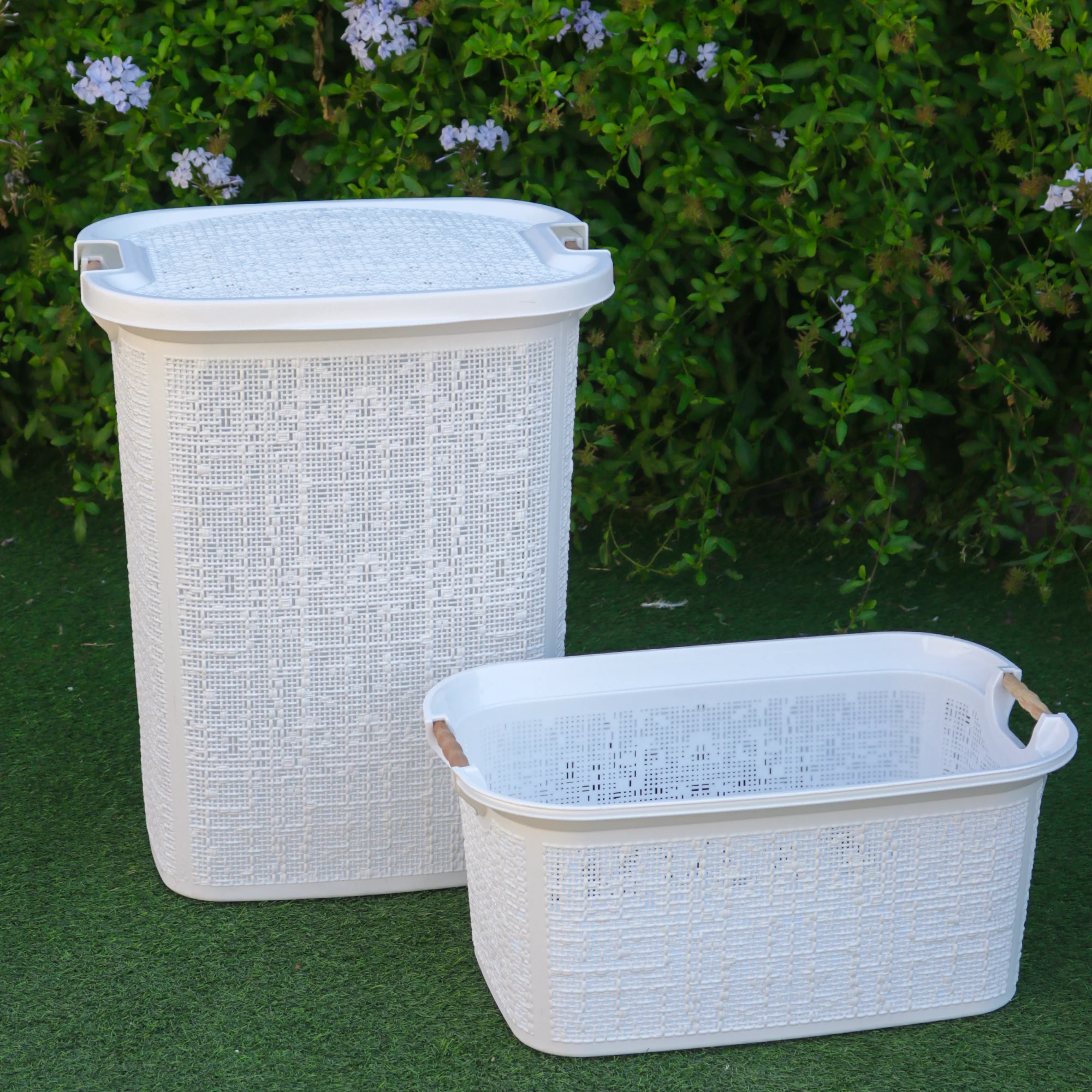 Set 2 paniers à linge 30L + 60L - Image 8