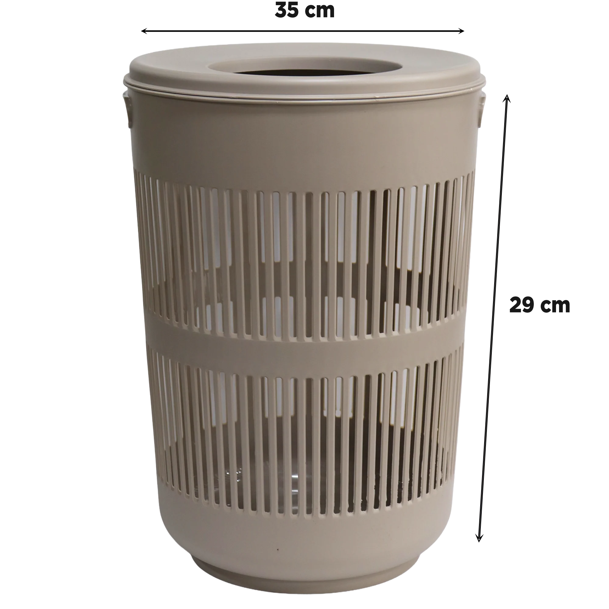 Set 2 paniers à linge ronds 30L + 60L + pince à linge 60pcs - Image 2