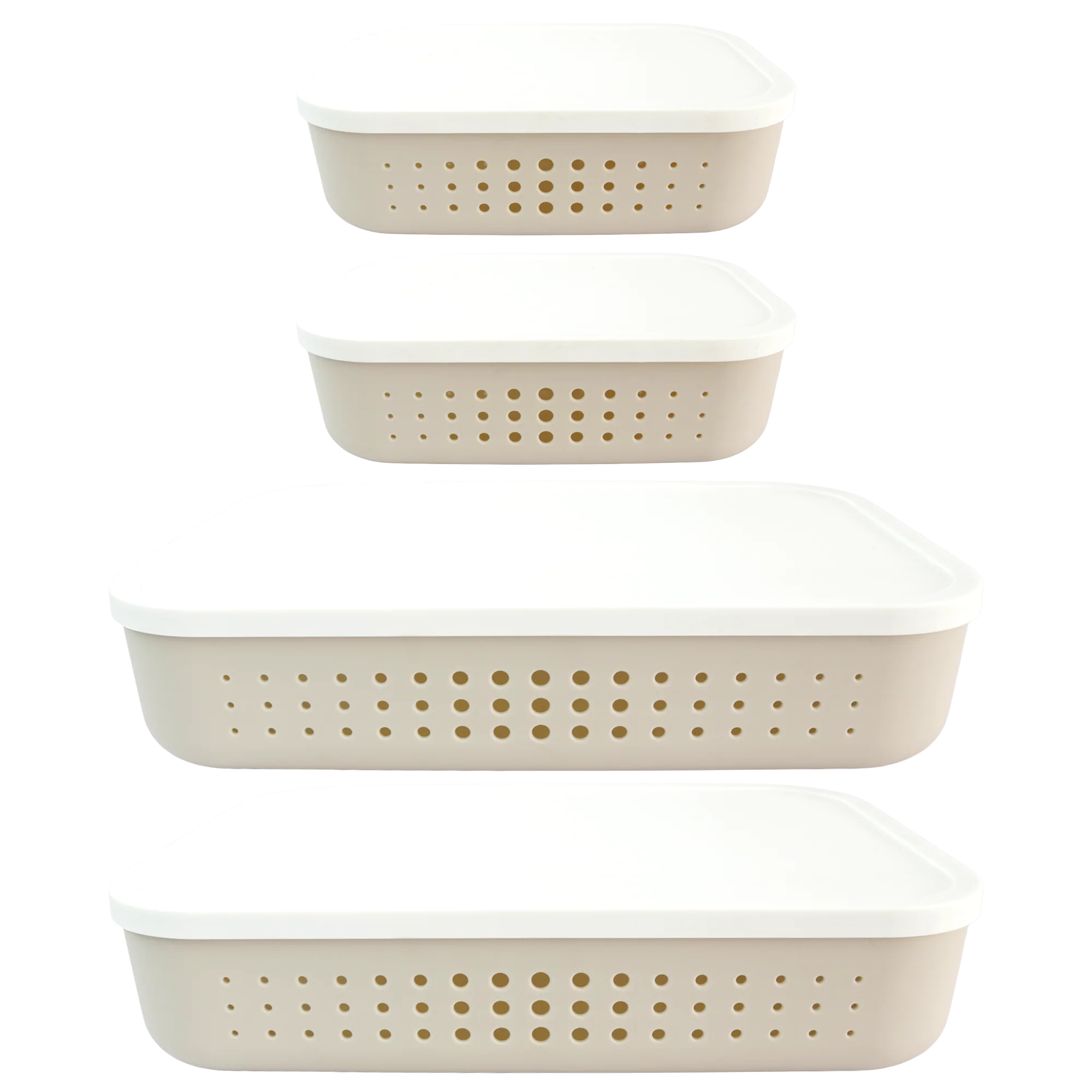 Set 2 paniers de rangement 3,2L + 2 paniers 6,8L - Image 6