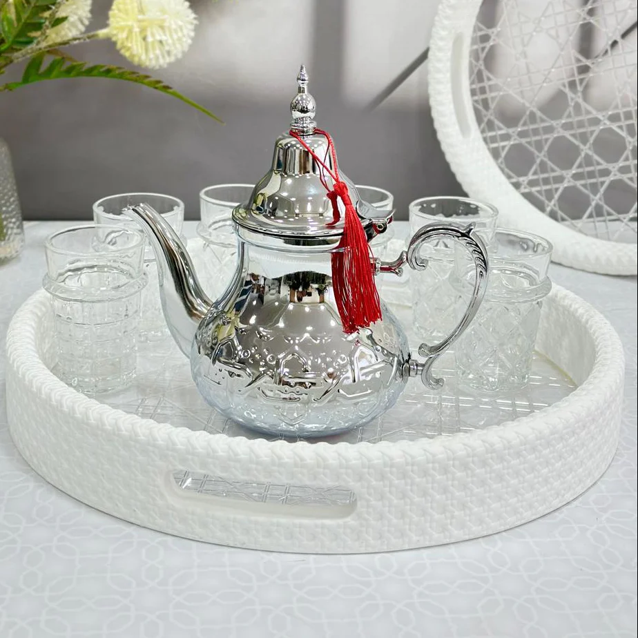 Set 2 plateaux rond en plexiglass 30cm + 35cm - Image 3