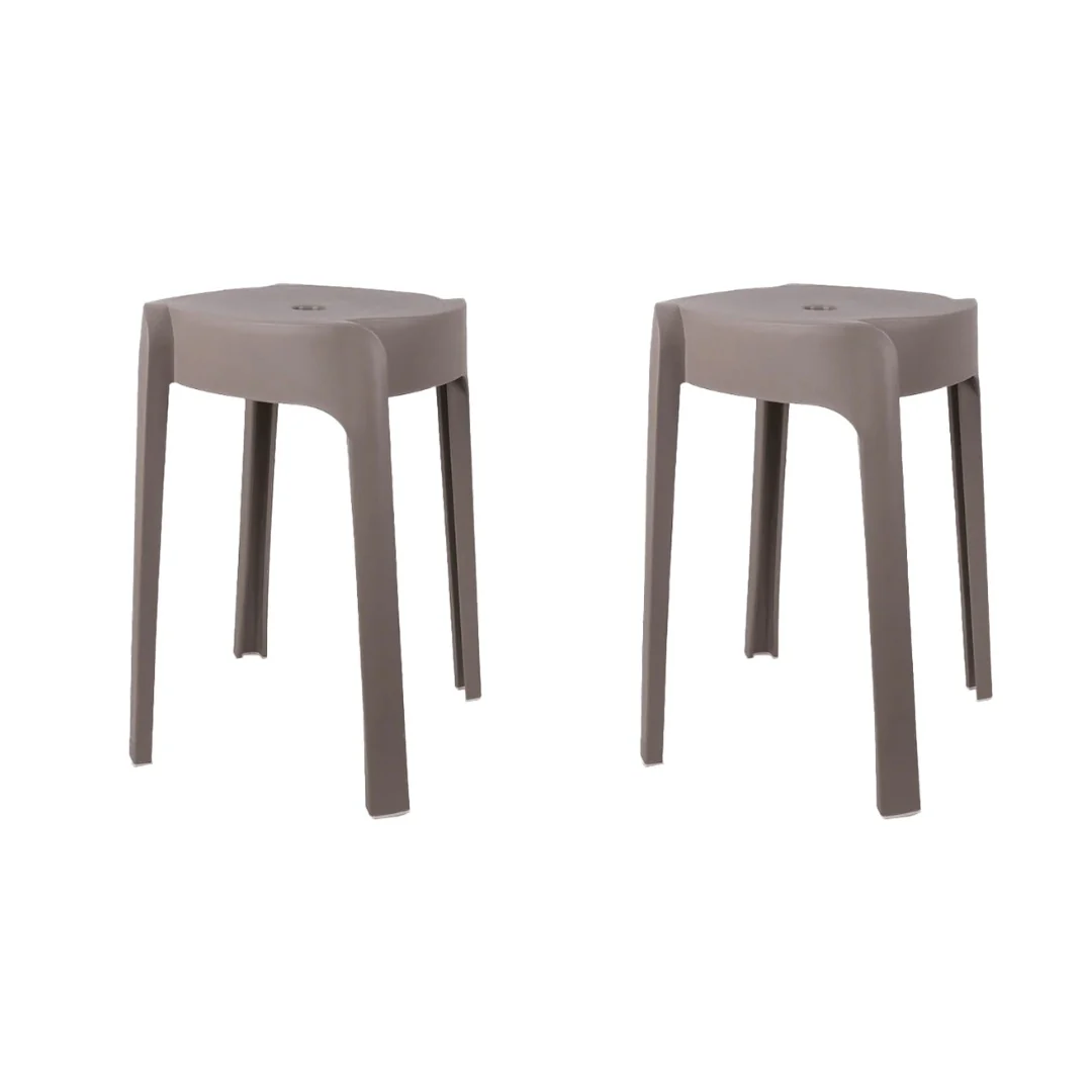 Set 2 tabourets en plastique 32x46cm - Image 4