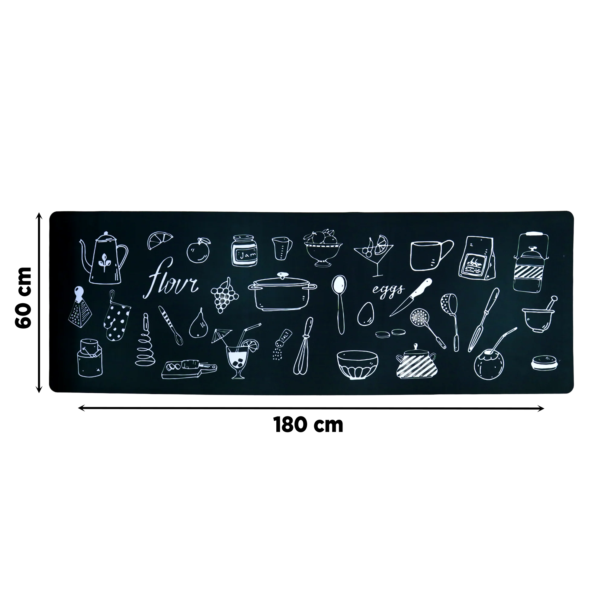 Set 2 tapis cuisine imperméable 180x60cm + 70x60cm - Image 24