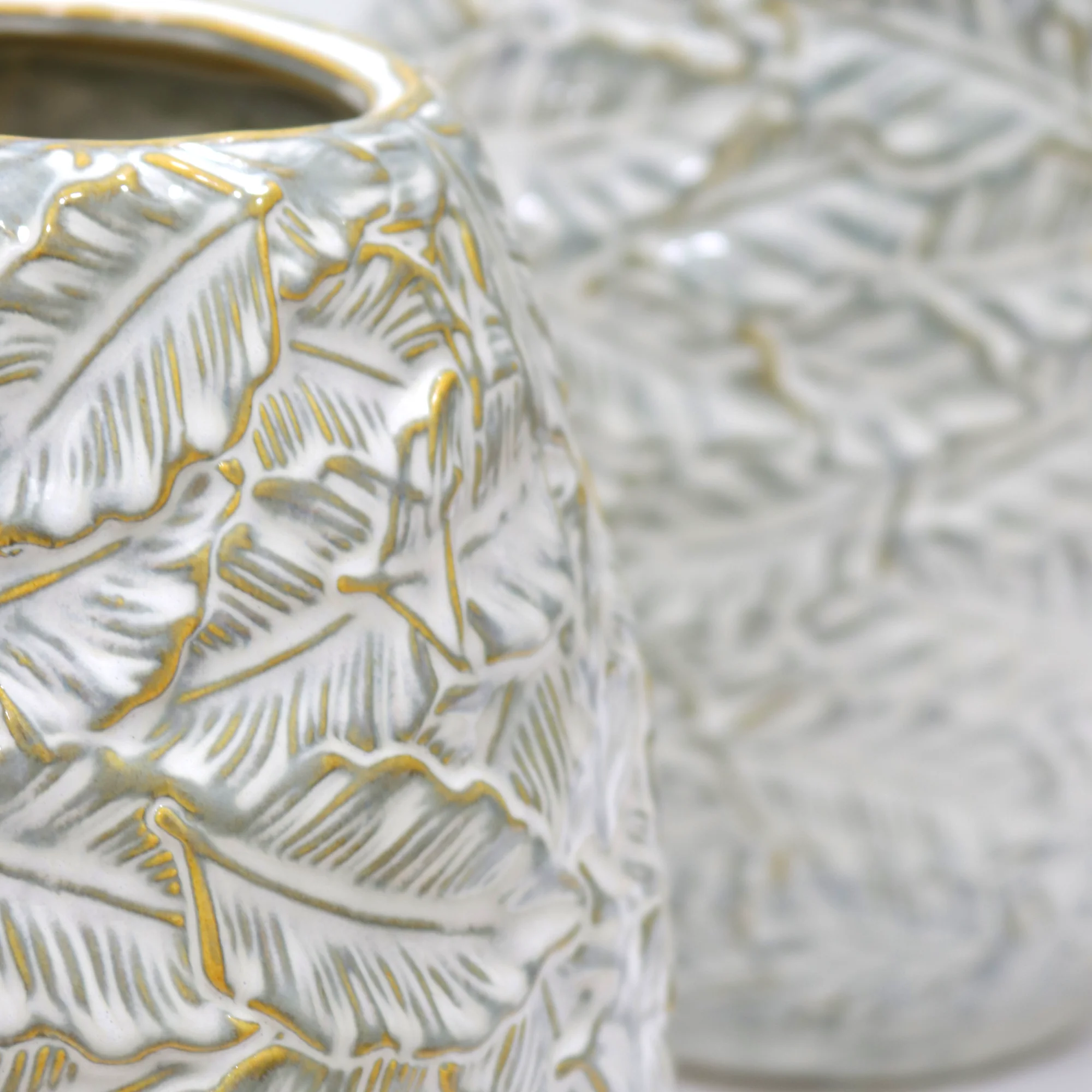 Set 2 vases en céramique 19cm + 29cm - Image 3