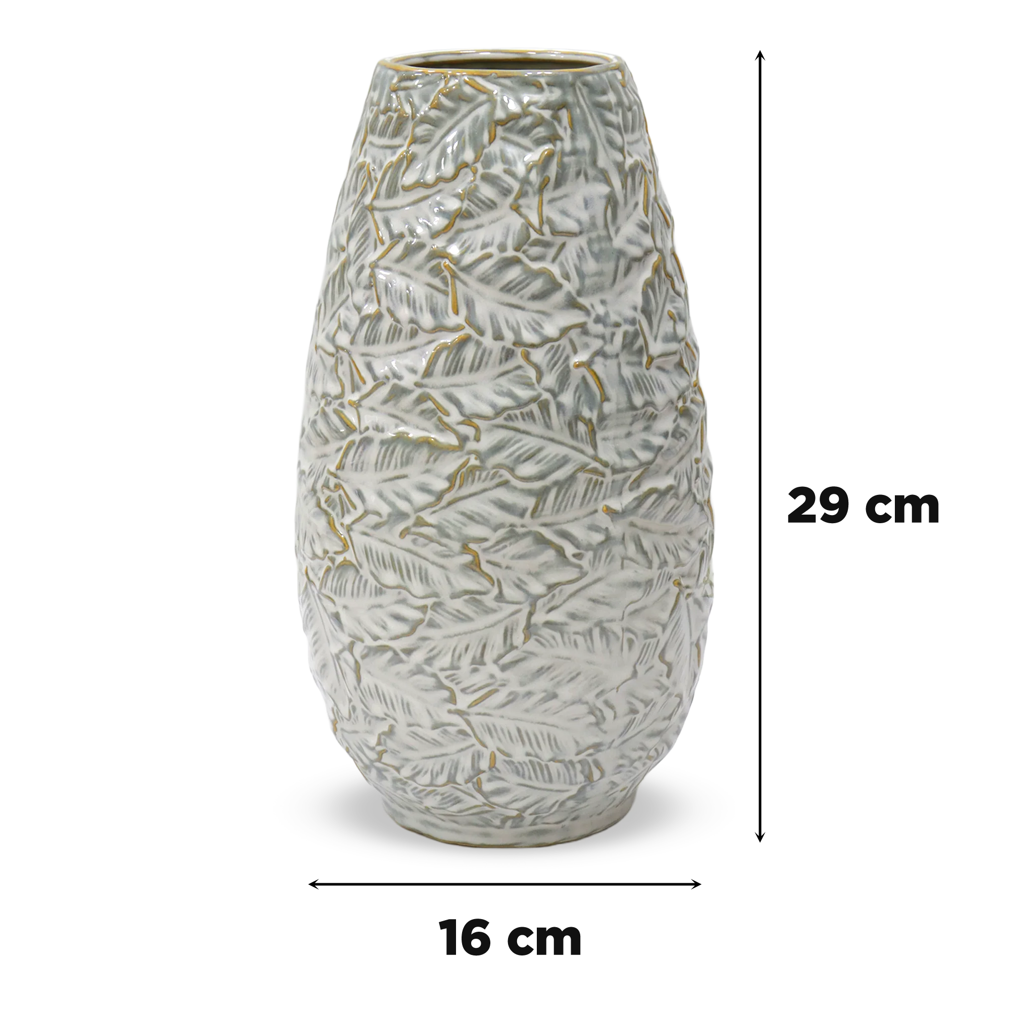 Set 2 vases en céramique 19cm + 29cm - Image 5
