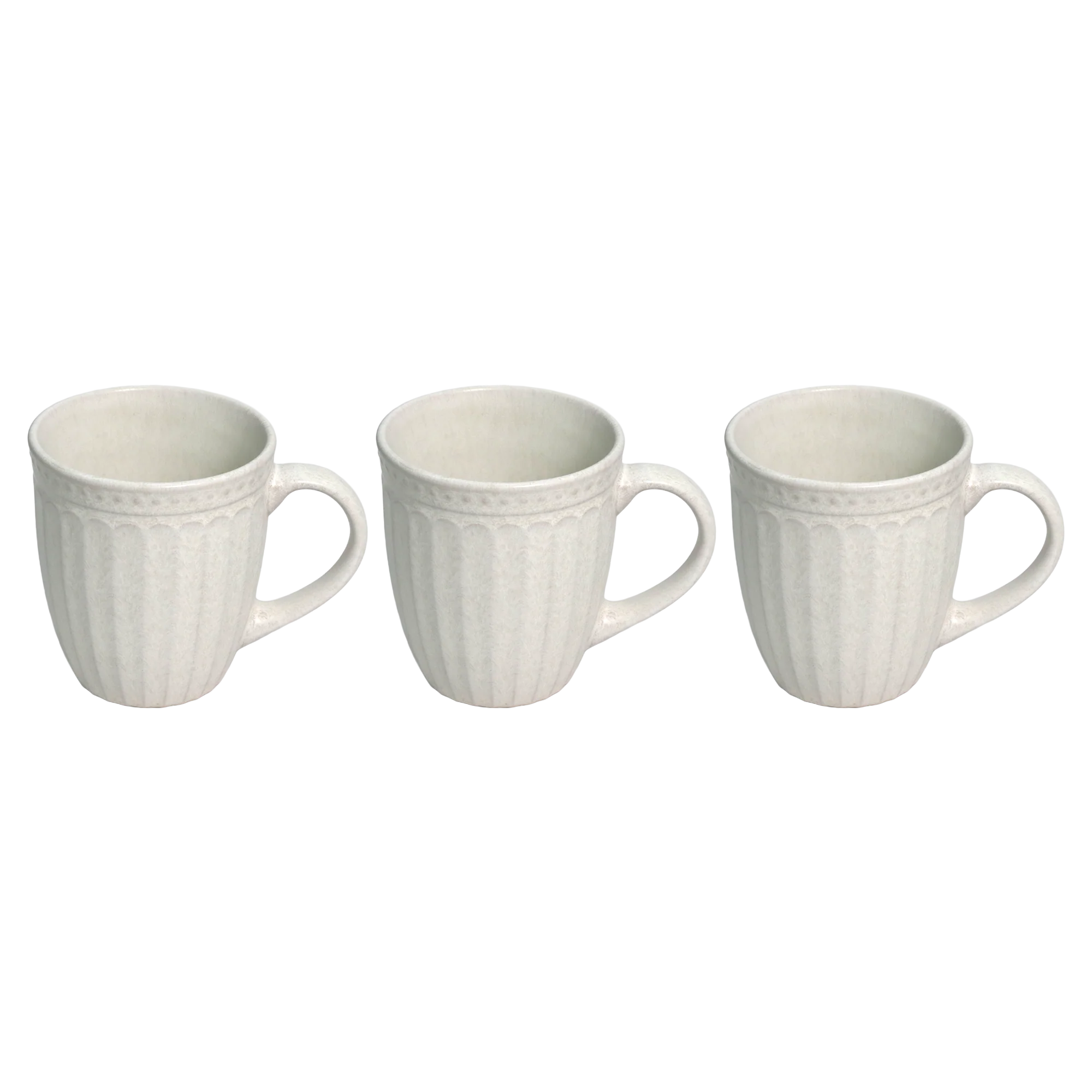 Set 3 assiettes 20cm + 3 bols 13cm + 3 mugs 260ML en céramique - Image 4