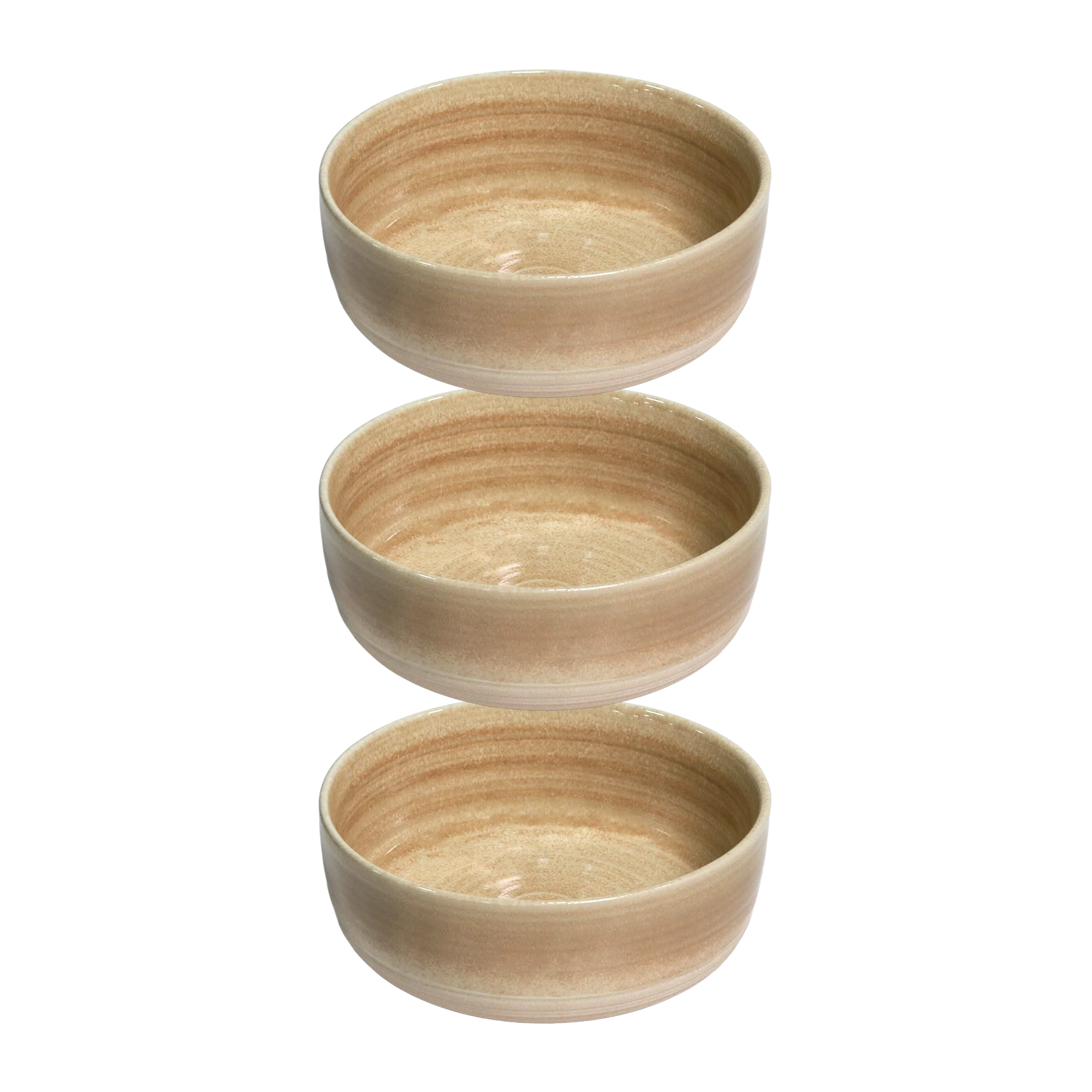 Set 3 assiettes 20cm + 3 bols 15cm + 2 bols avec anses 15cm en céramique - Image 10