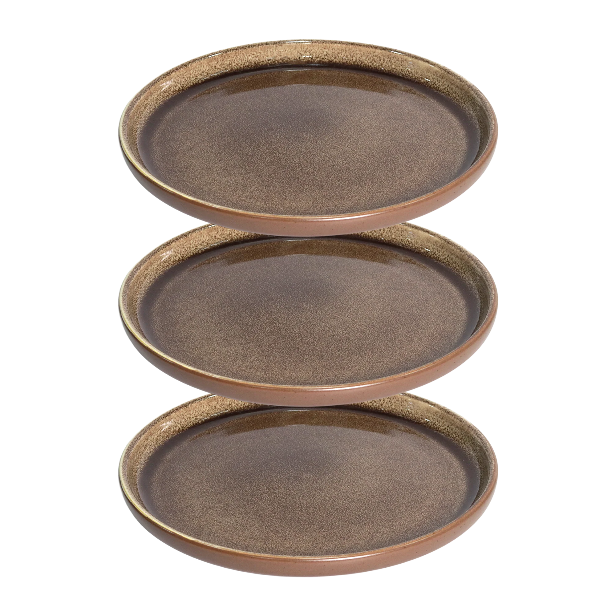 Set 3 assiettes 21cm + plats ovale 28cm + 3 bols 15cm en céramique - Image 4