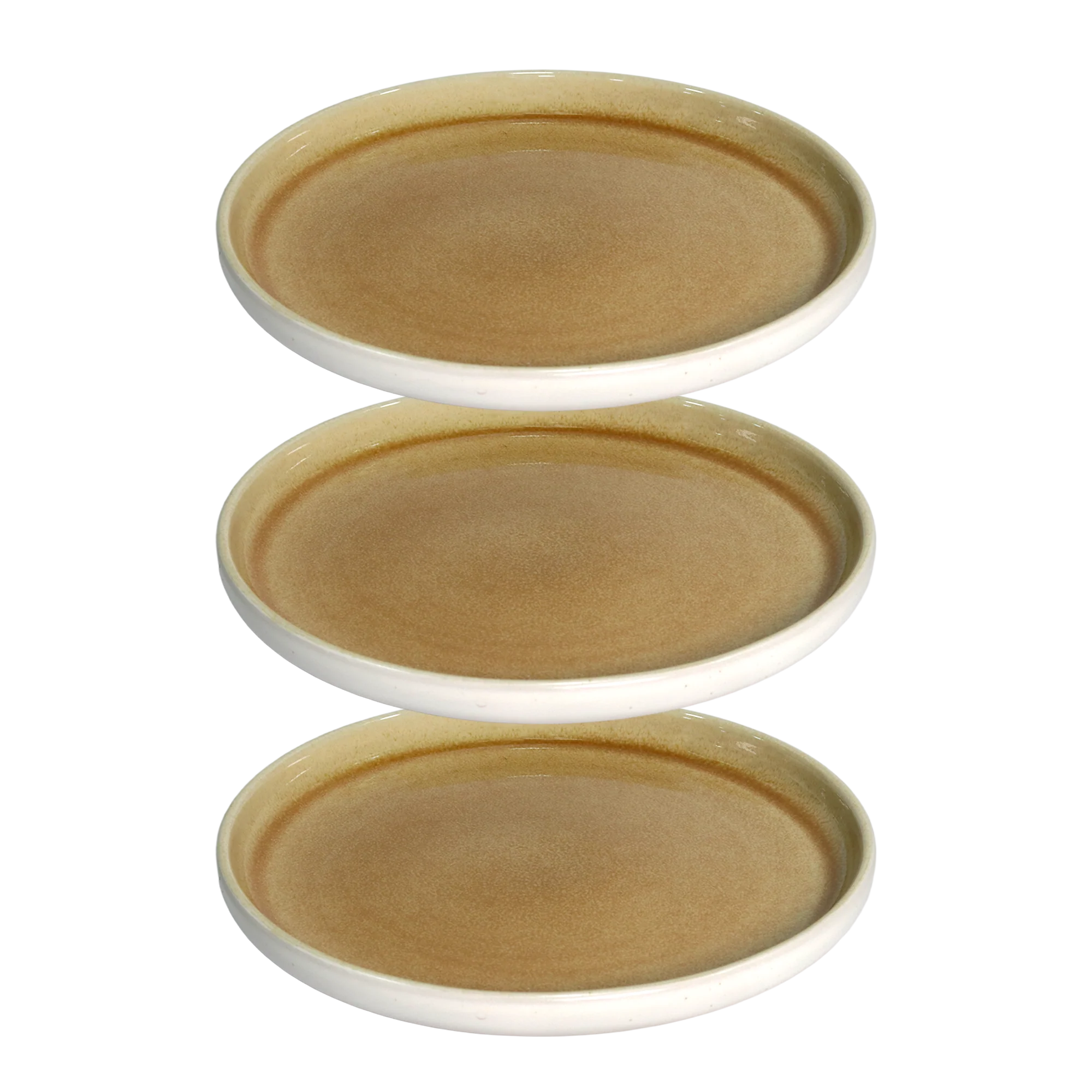 Set 3 assiettes 21cm + plats ovale 28cm + 3 bols 15cm en céramique - Image 9